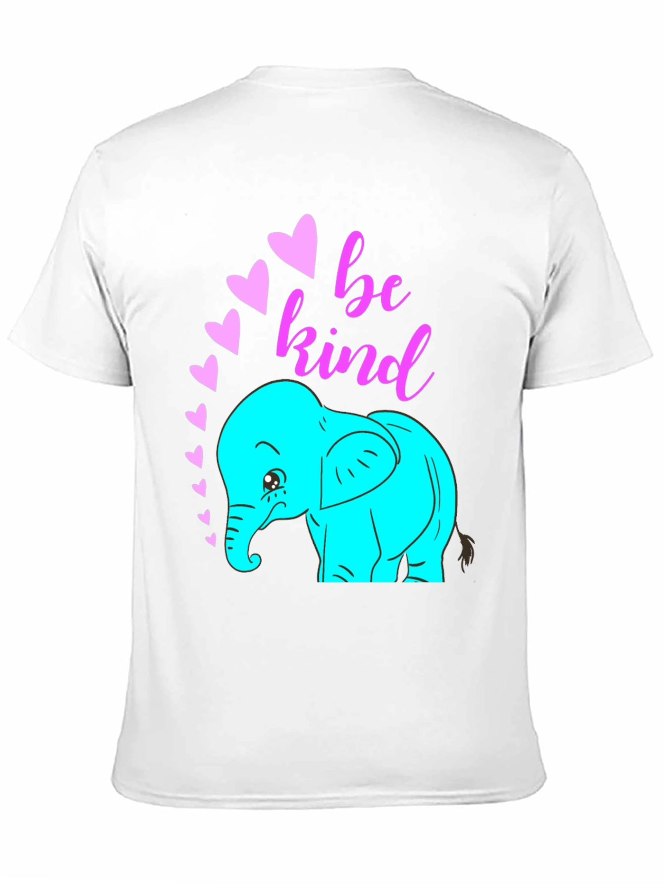 Be Kind Elephant Graphic Tee - Black