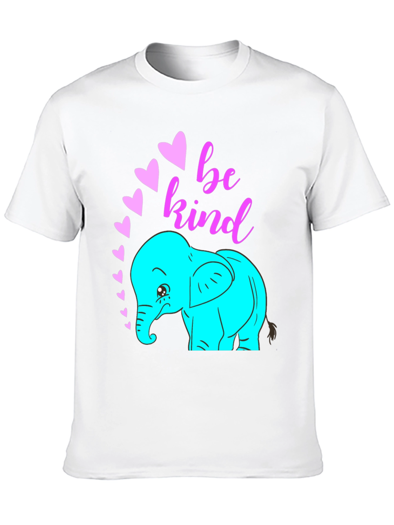 Be Kind Elephant Graphic Tee - Black