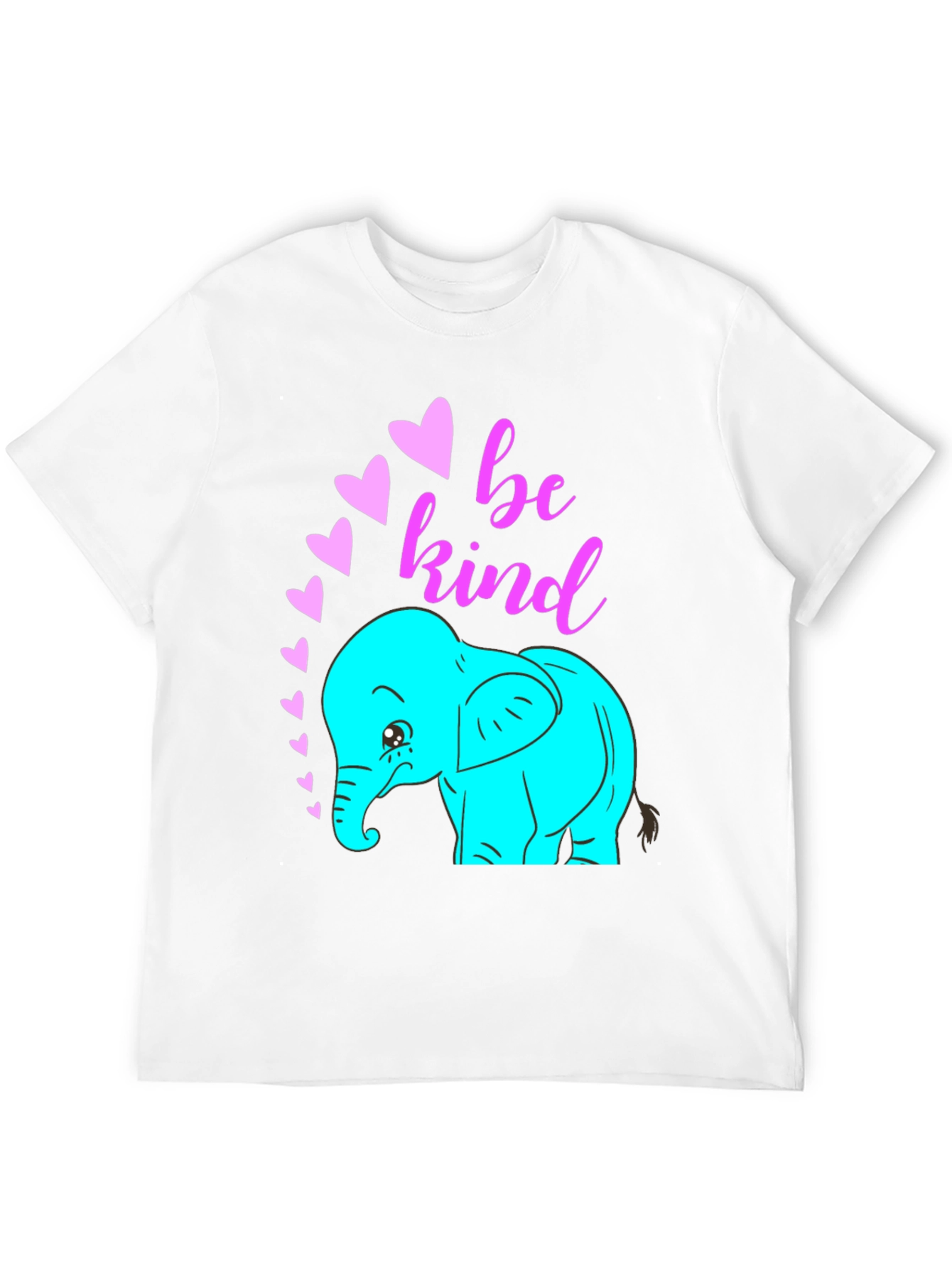 Be Kind Elephant Graphic Tee - Black