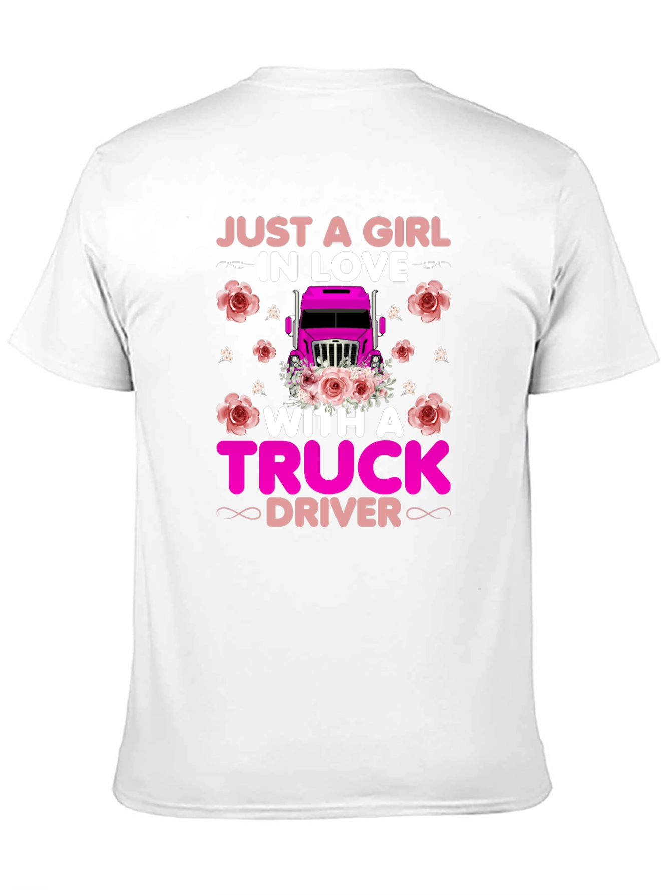 Just a Girl in Love Truck Driver T-Shirt