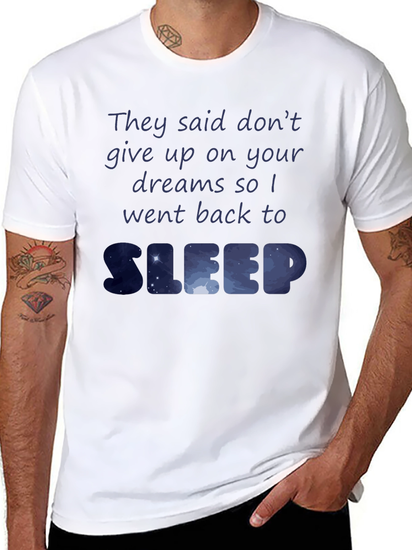 Dreamers Sleep Tee - Funny Graphic T-Shirt