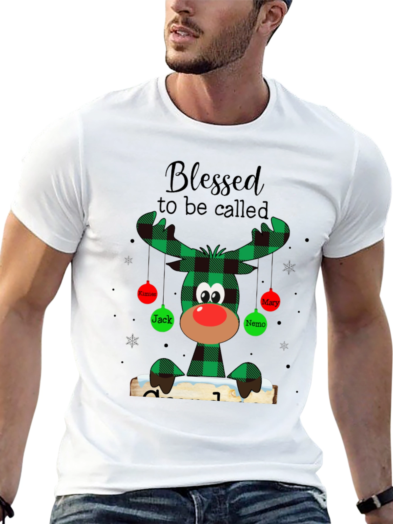 Festive Reindeer Christmas T-Shirt