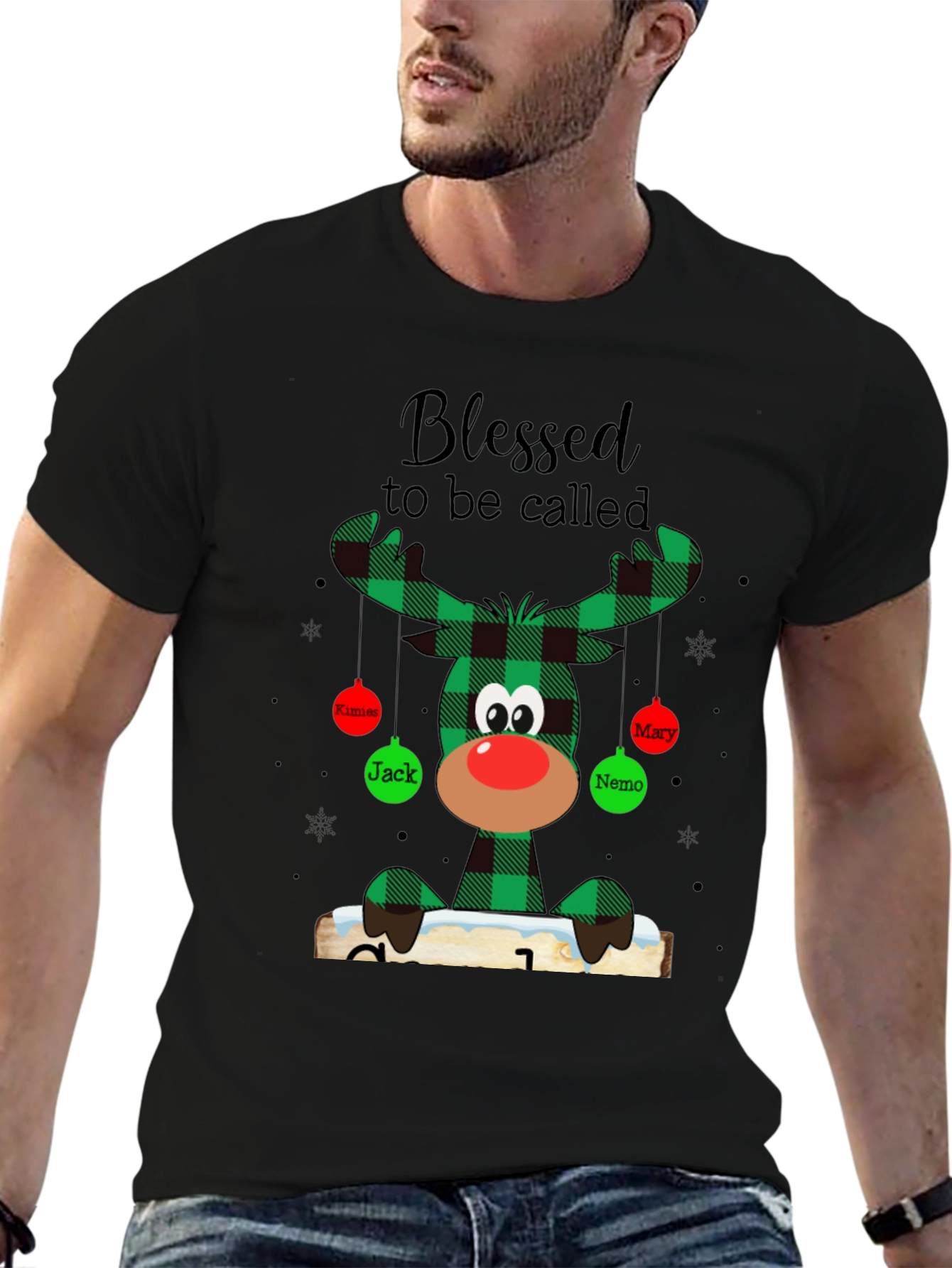 Festive Reindeer Christmas T-Shirt