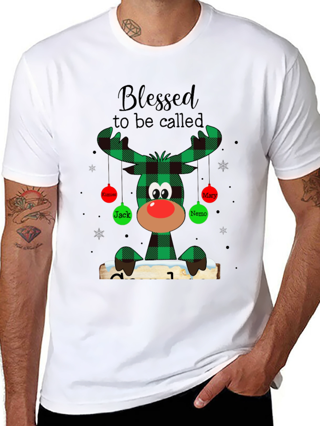 Festive Reindeer Christmas T-Shirt