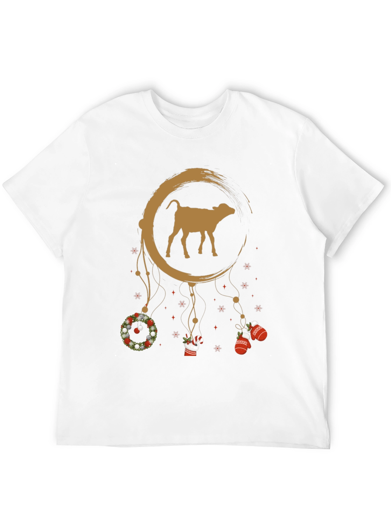 Festive Cow Dreamcatcher Graphic Tee
