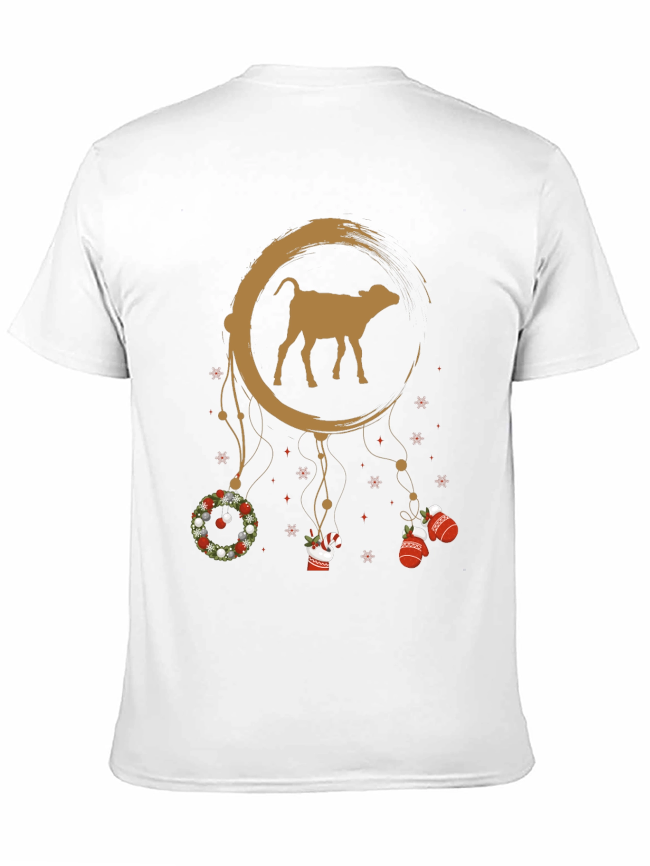 Festive Cow Dreamcatcher Graphic Tee