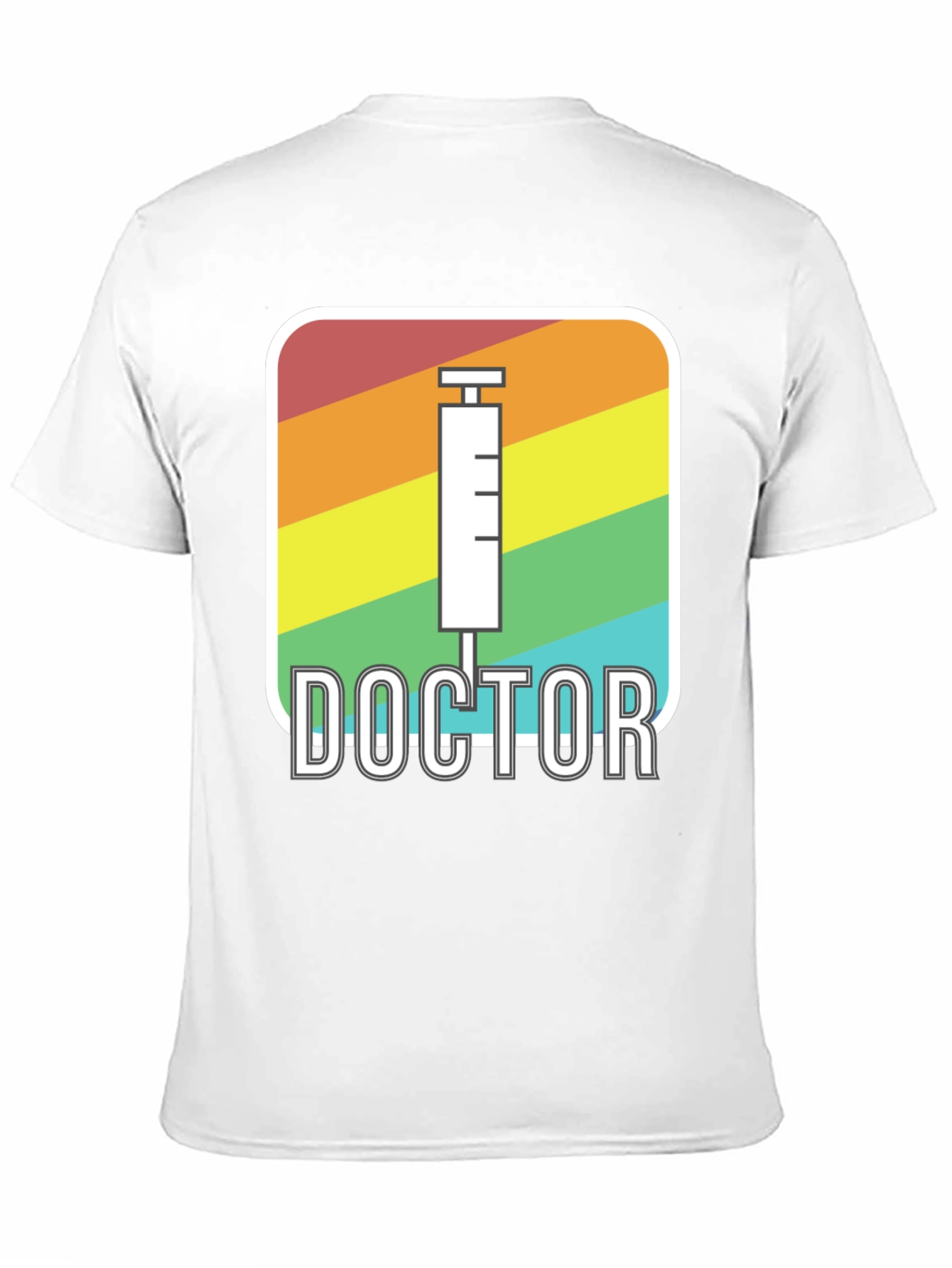 Rainbow Doctor Syringe Graphic T-Shirt