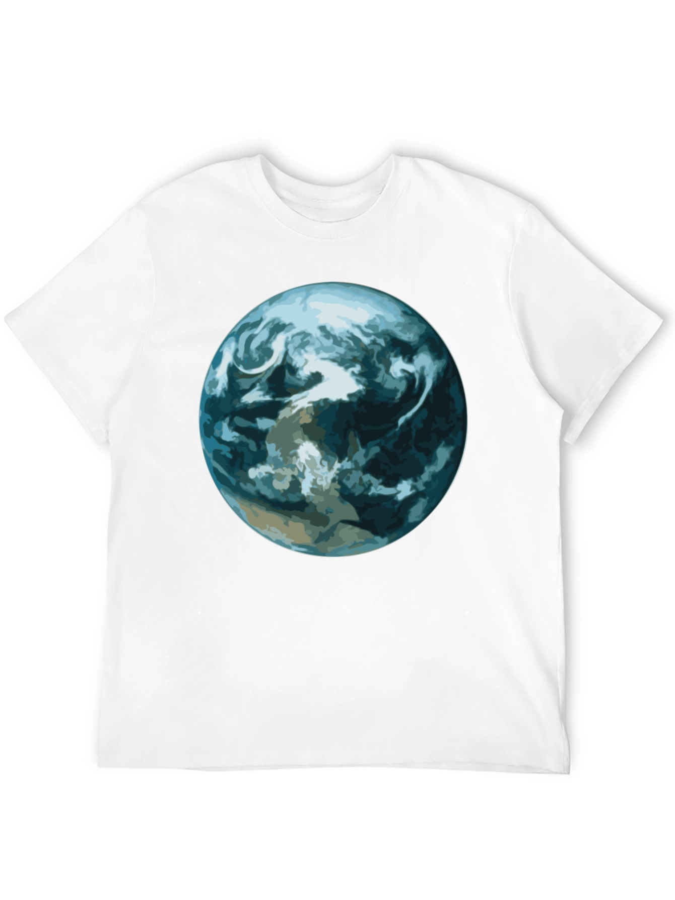 Earth Graphic Print Black T-Shirt