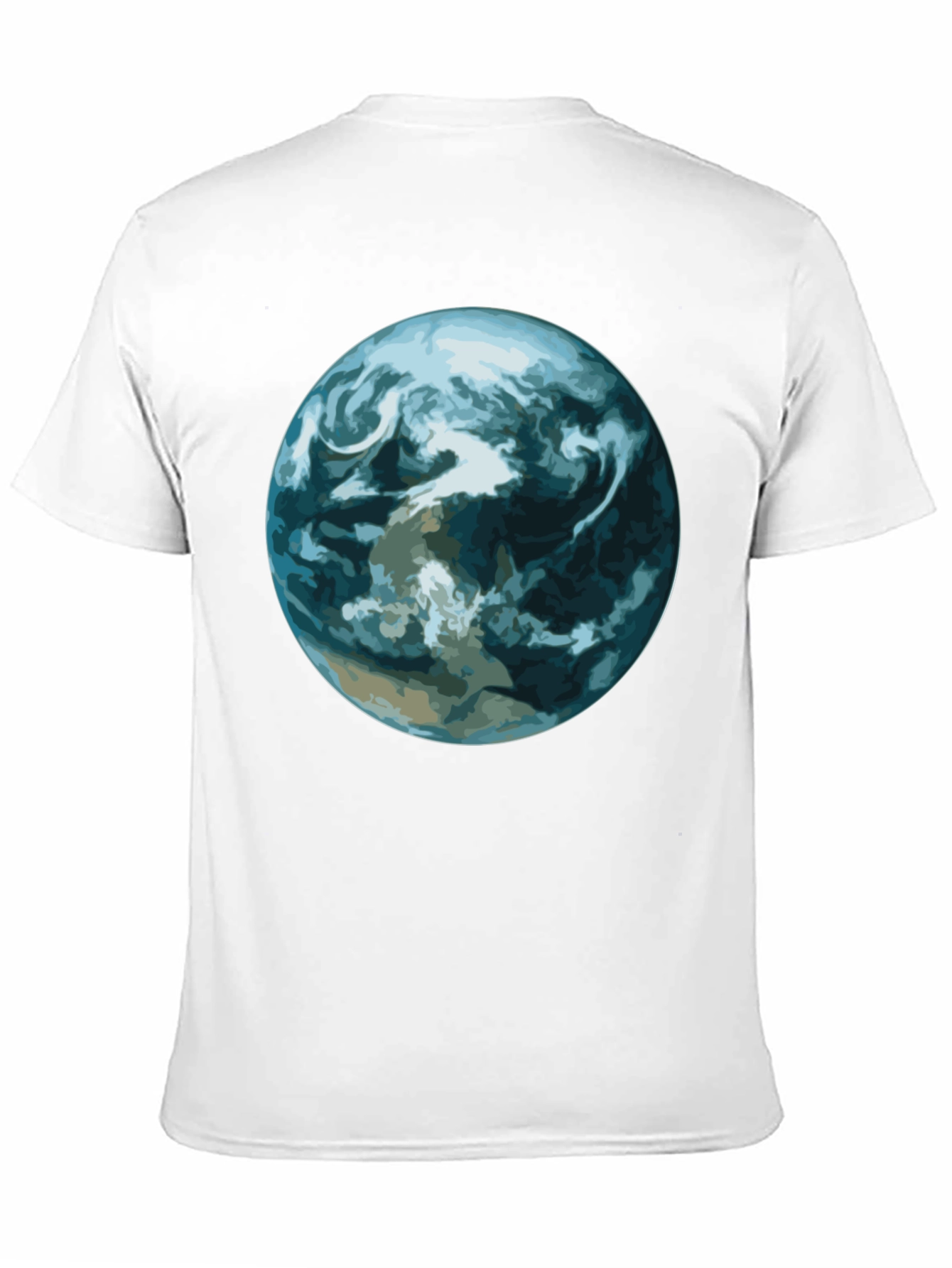 Earth Graphic Print Black T-Shirt