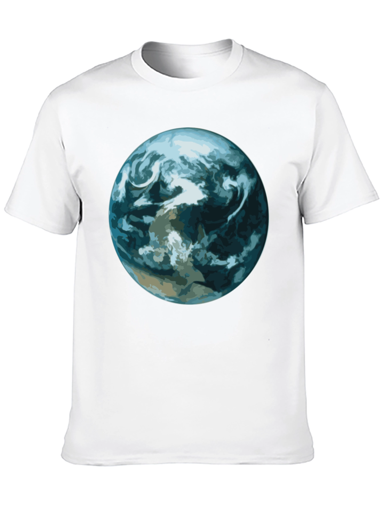 Earth Graphic Print Black T-Shirt
