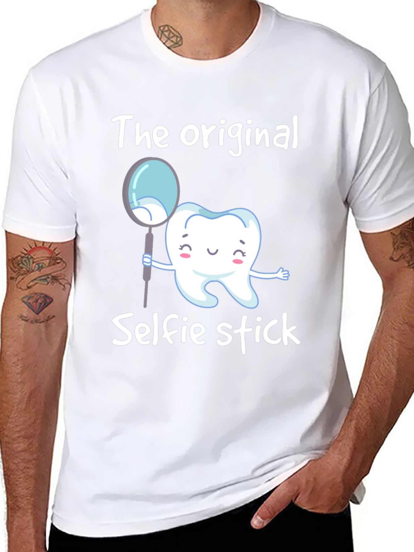 Funny Dental Hygienist Selfie Stick T-Shirt