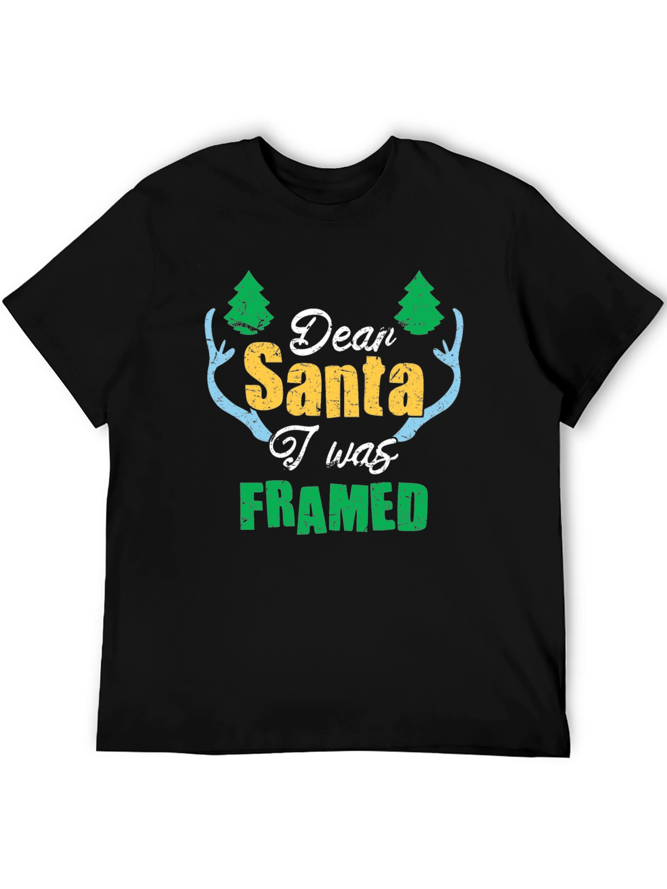 Dear Santa I Was Framed Graphic Tee