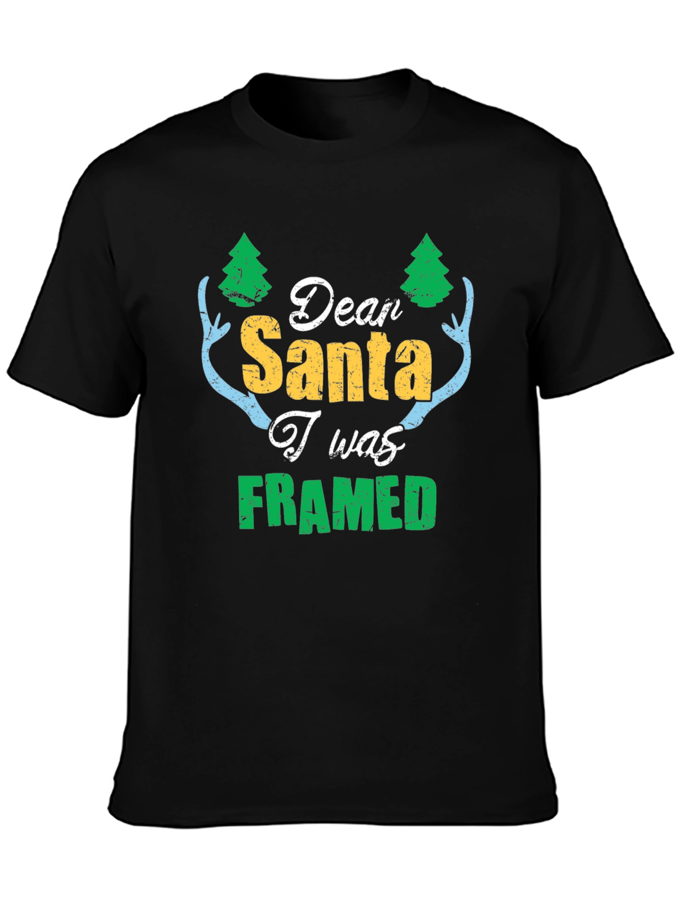 Dear Santa I Was Framed Graphic Tee