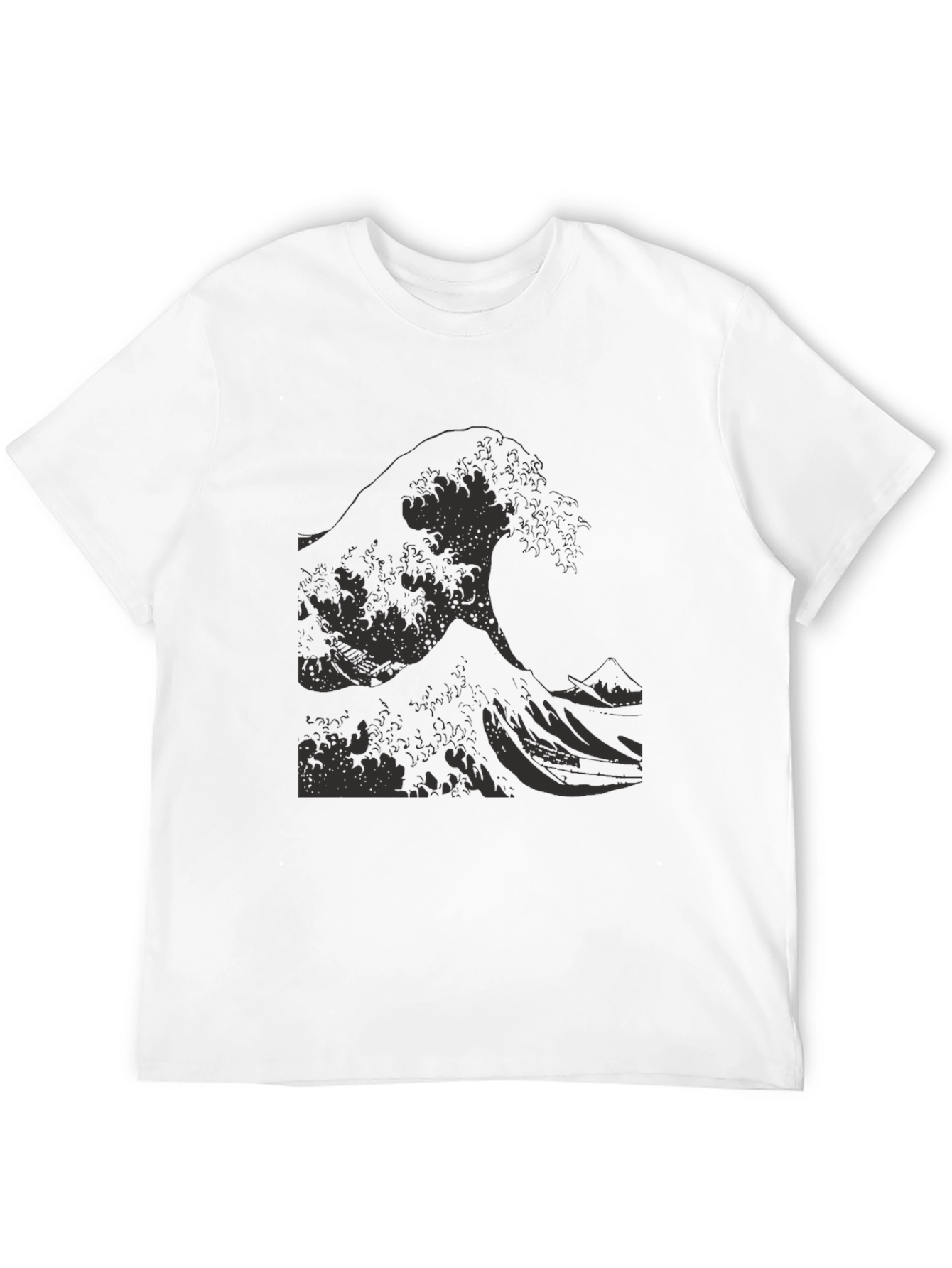 Great Wave Graphic Tee - Black