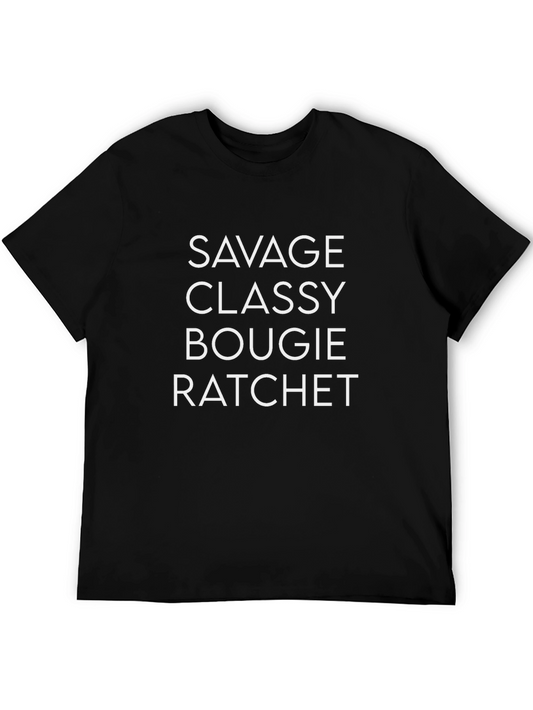 Savage Classy Bougie Ratchet Graphic Tee - Black