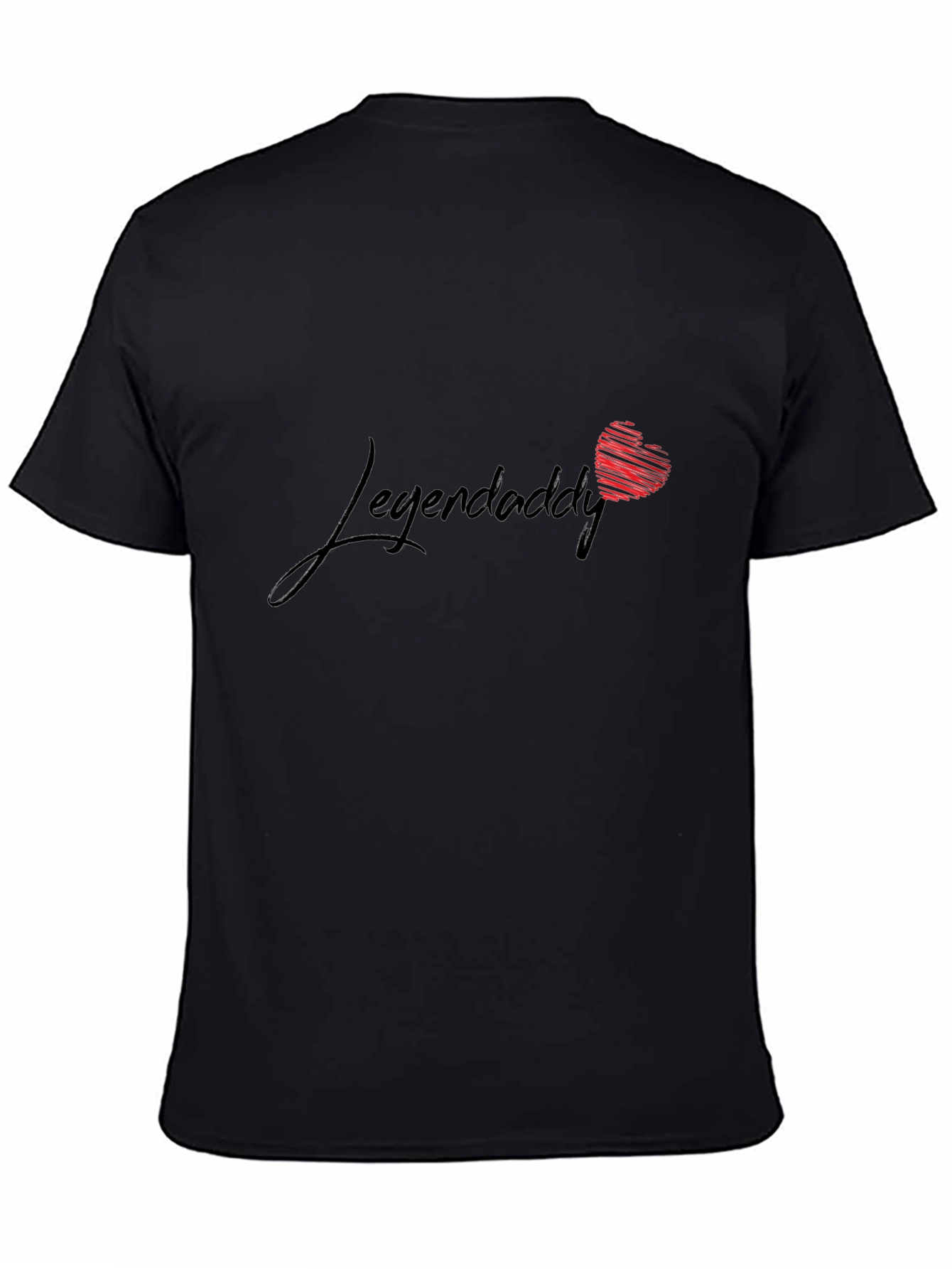 Legendaddy Black T-Shirt with Heart
