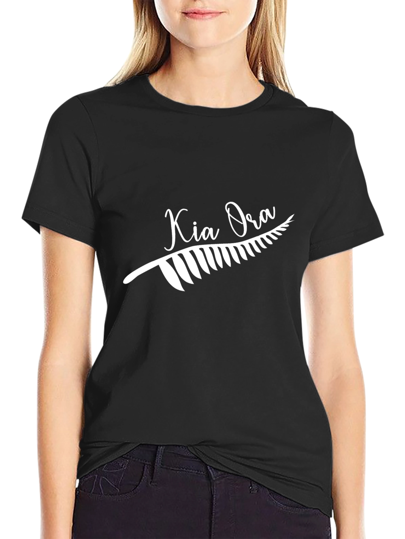 Kia Ora Black Graphic T-Shirt