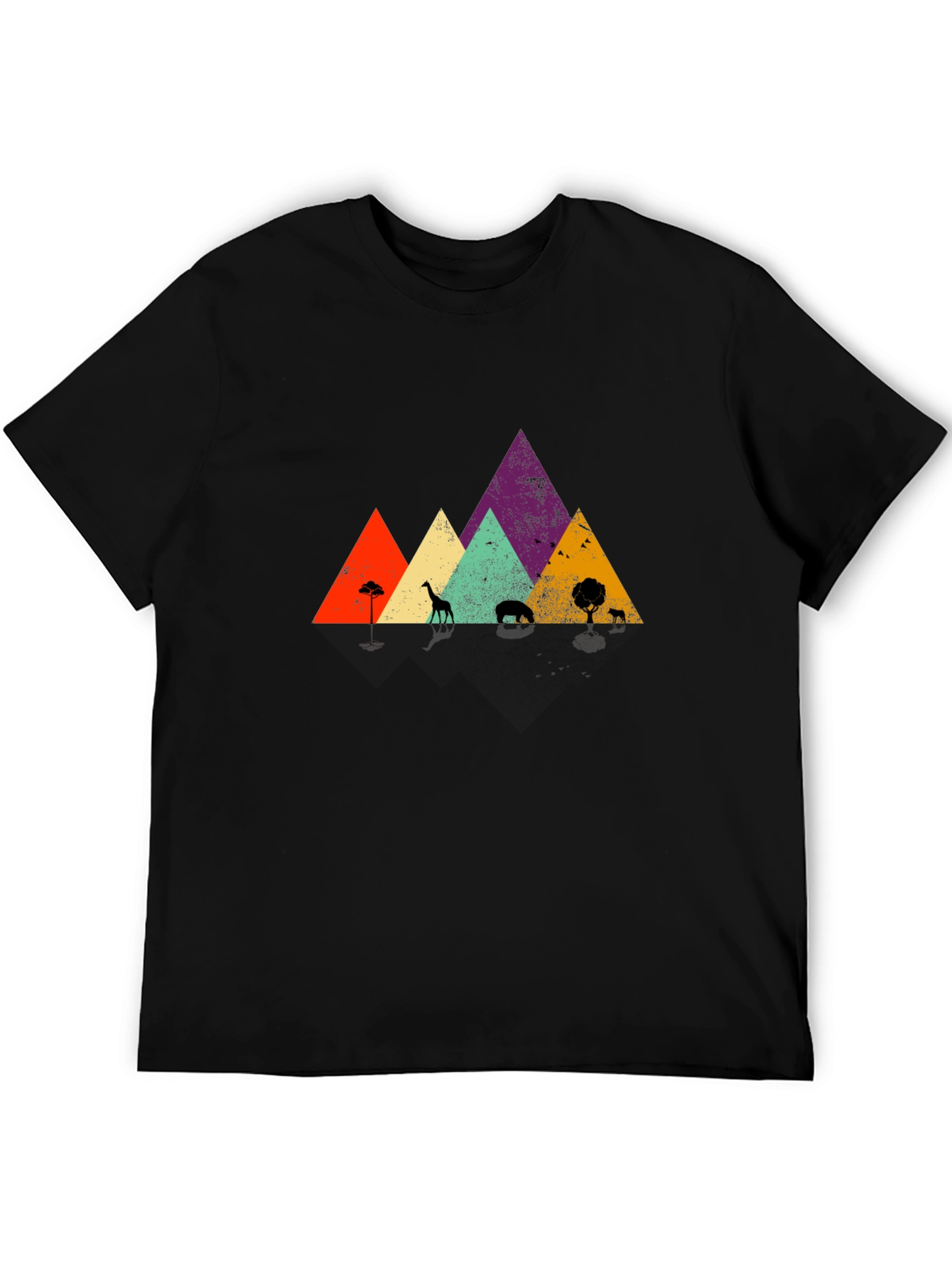 Safari Sunset Graphic Tee - Black