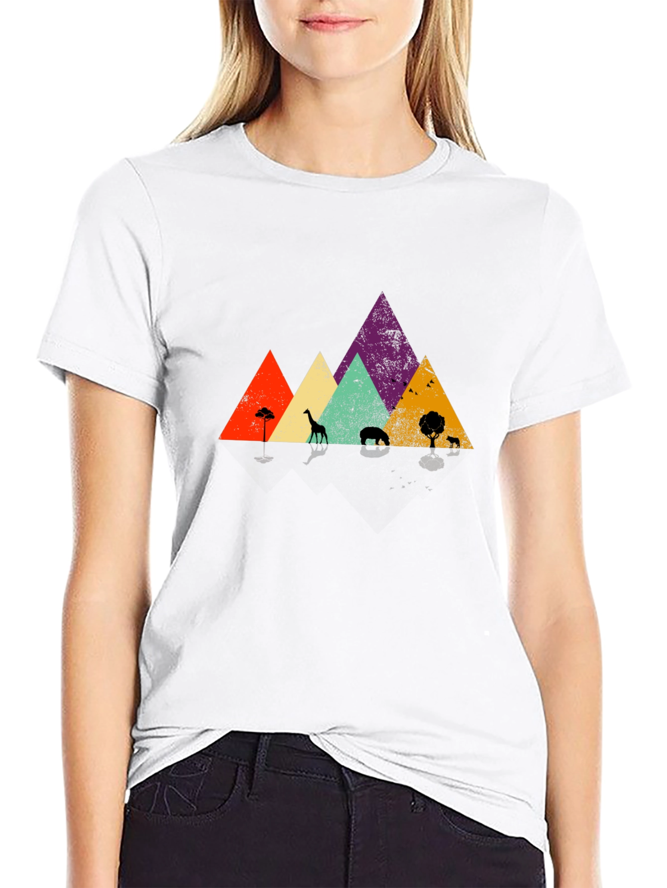 Safari Sunset Graphic Tee - Black