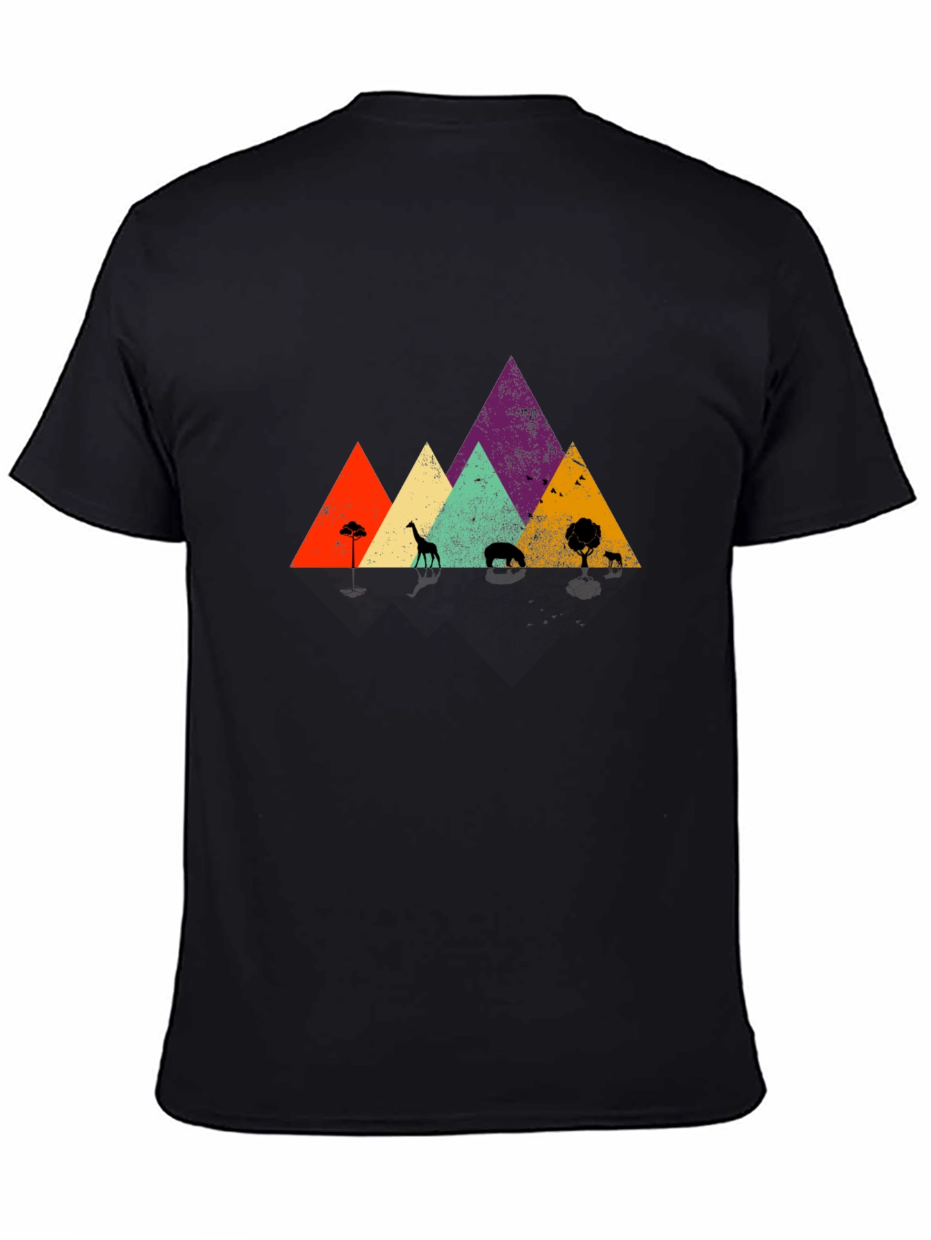 Safari Sunset Graphic Tee - Black