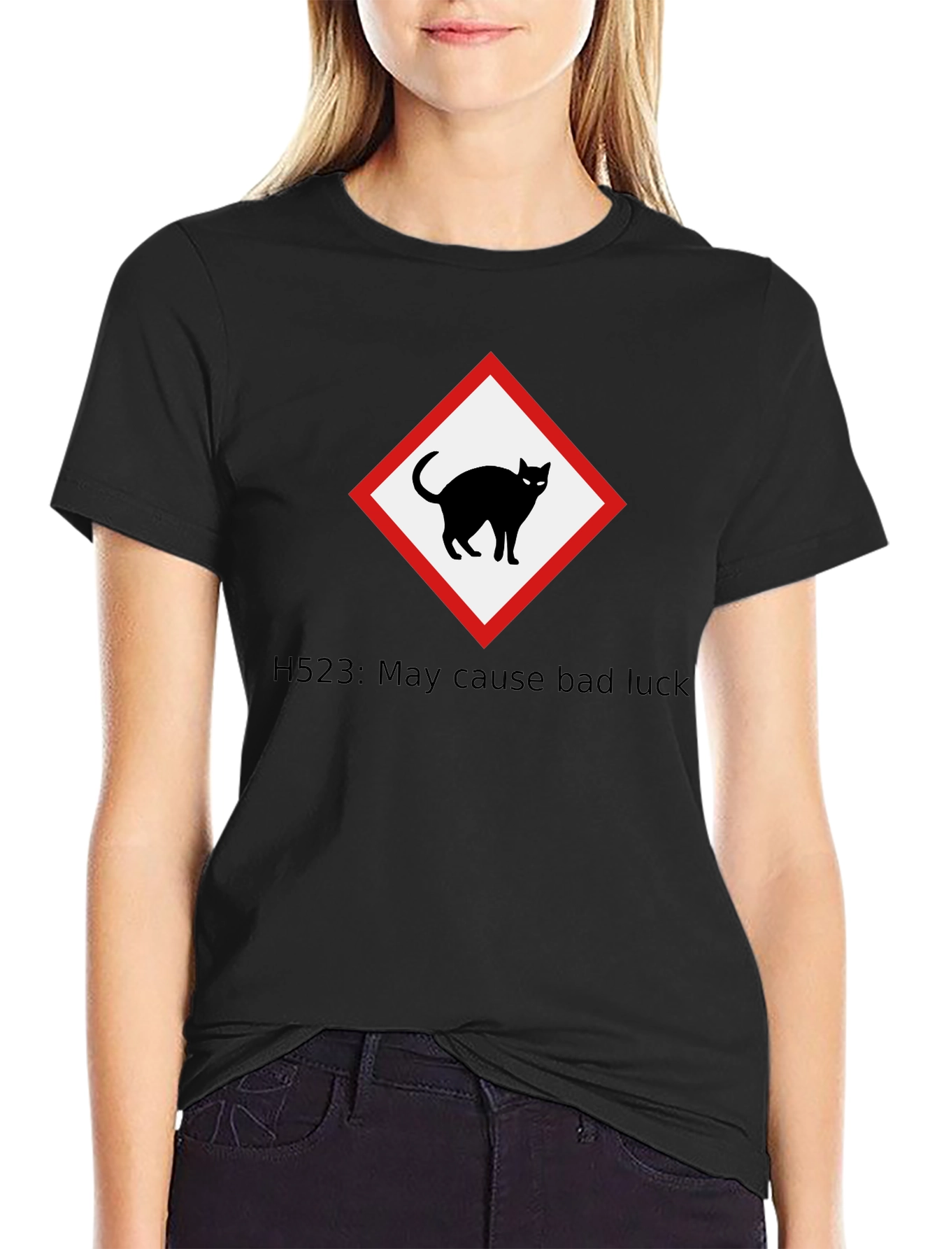 Bad Luck Black Cat Graphic T-Shirt