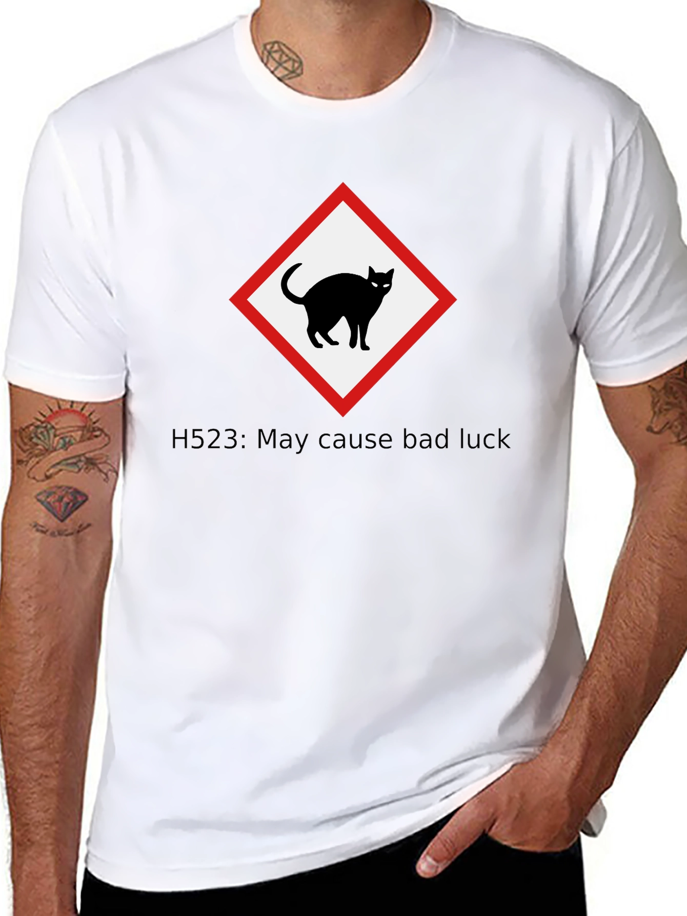 Bad Luck Black Cat Graphic T-Shirt