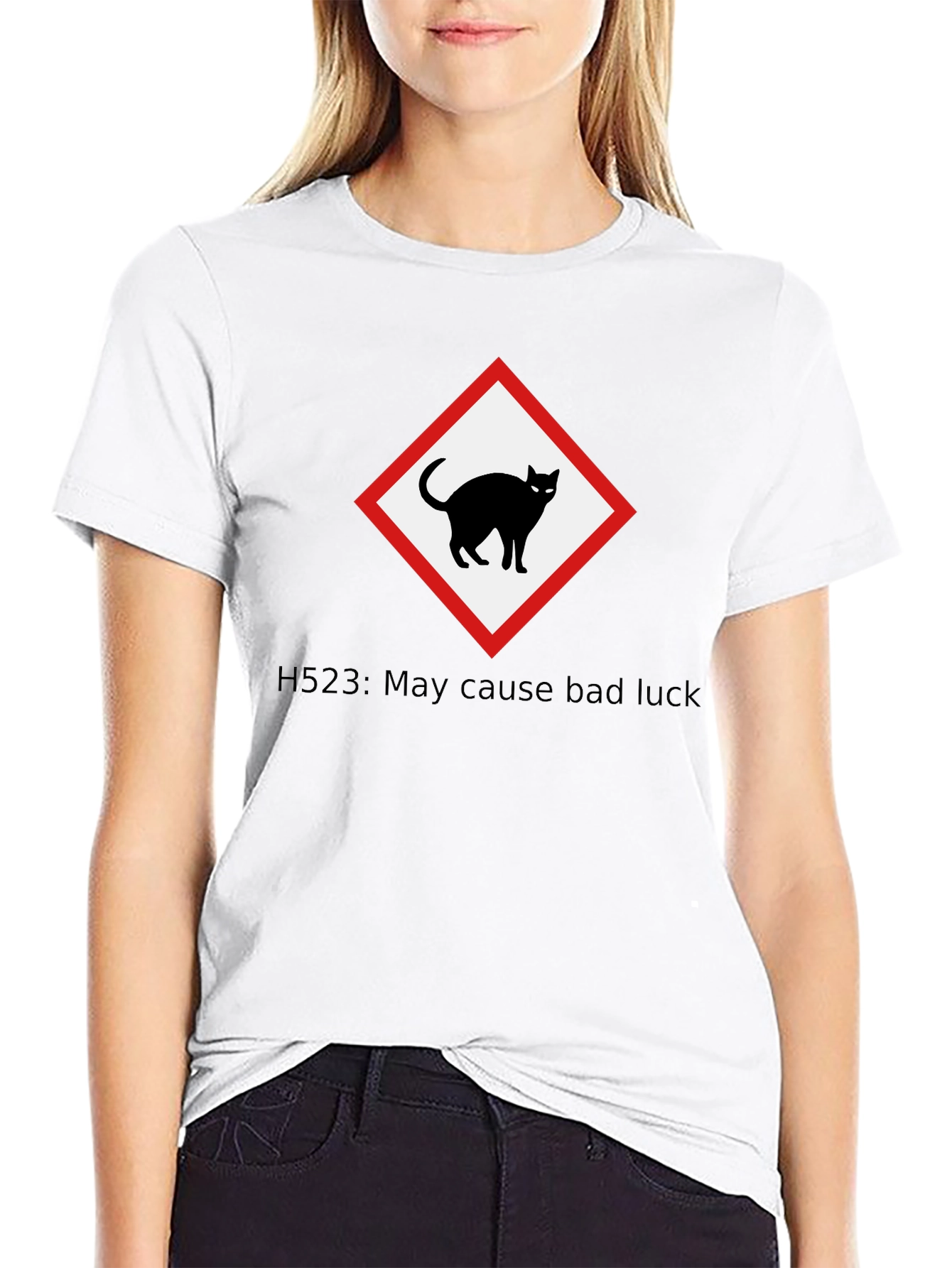 Bad Luck Black Cat Graphic T-Shirt