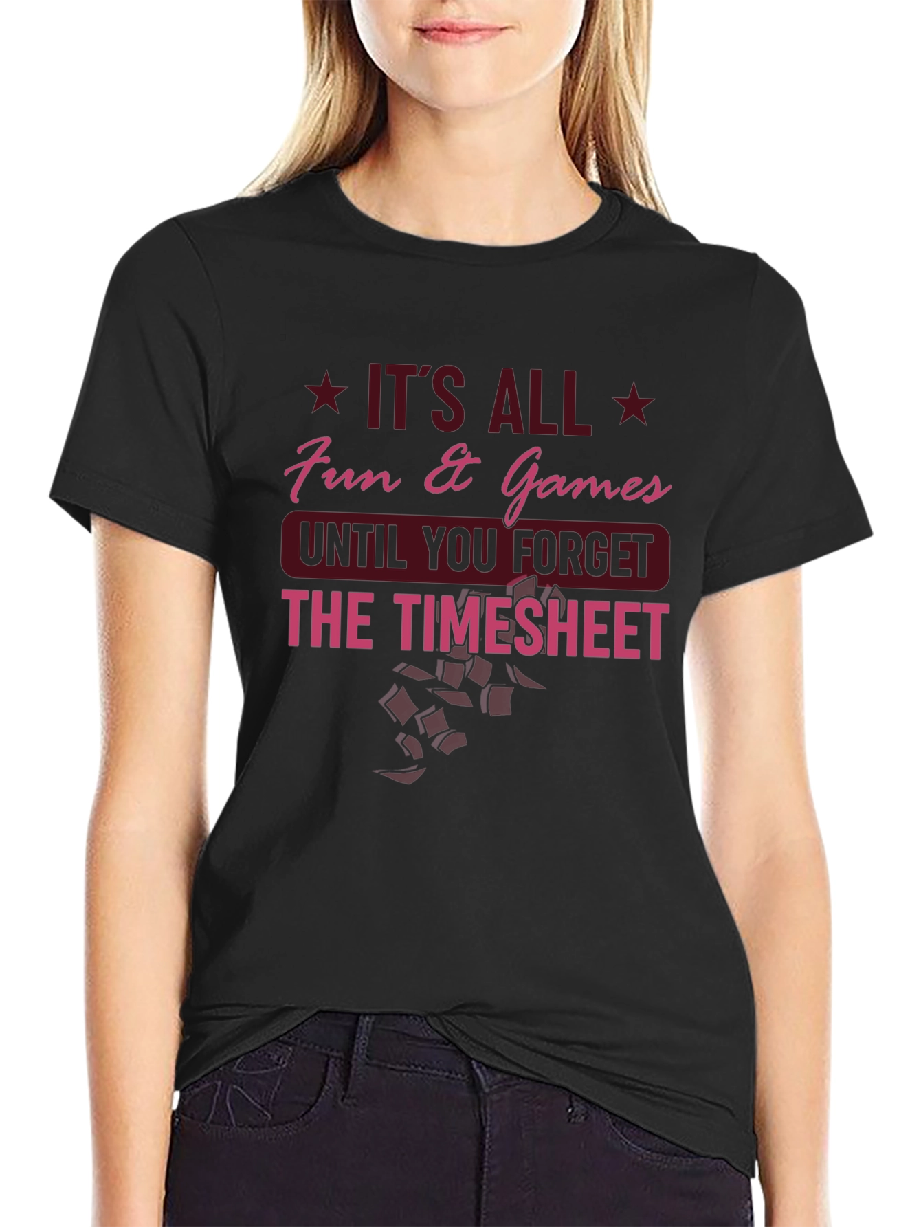 Fun & Games Timesheet T-Shirt
