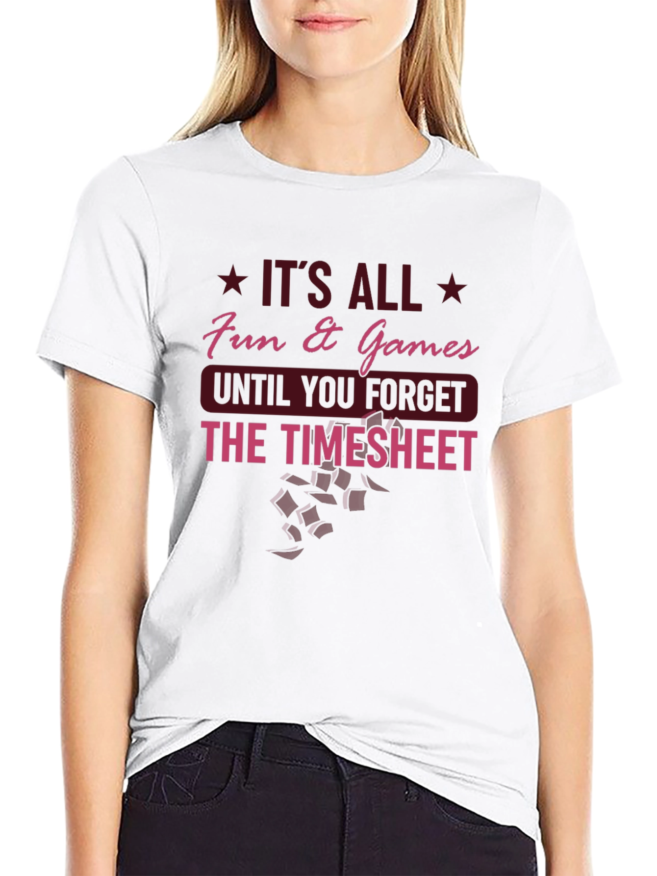 Fun & Games Timesheet T-Shirt