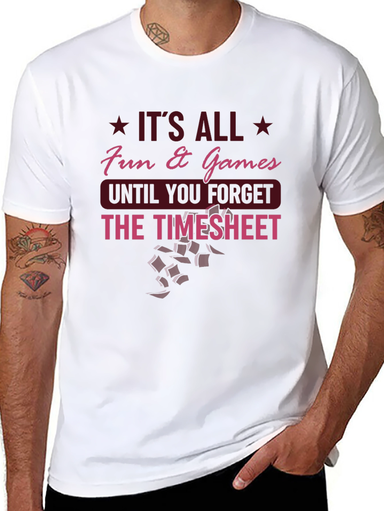 Fun & Games Timesheet T-Shirt