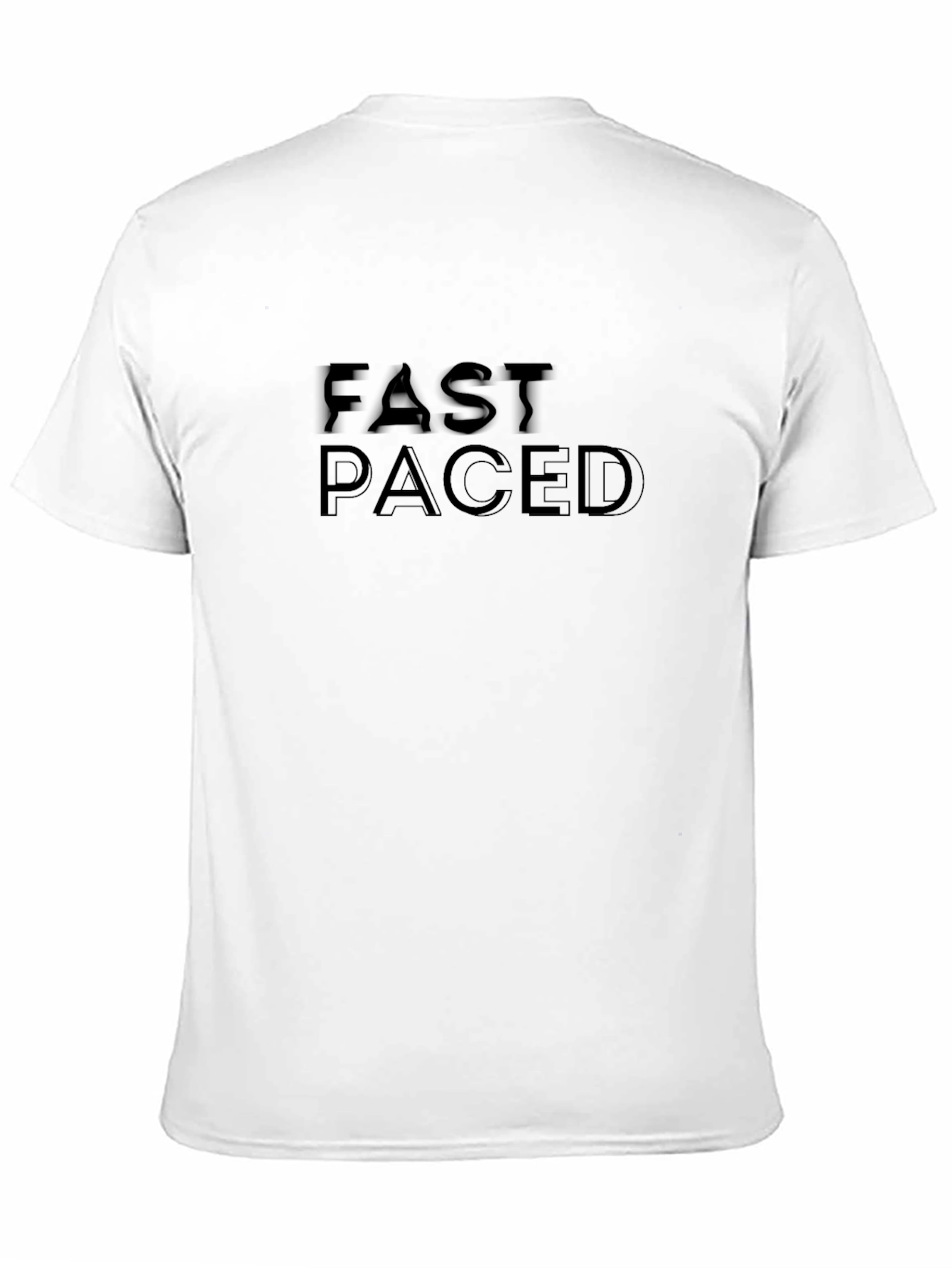 Fast Paced Black Graphic Tee - Casual Comfort