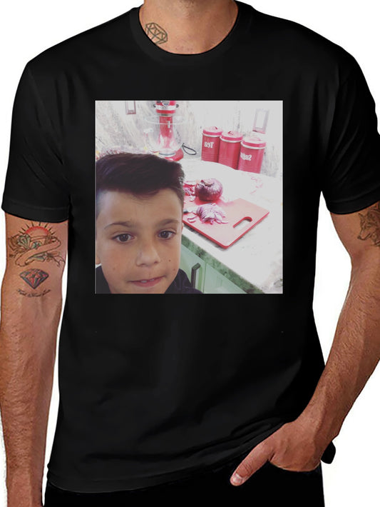 Graphic Tee - Boy with Kitchen Scene