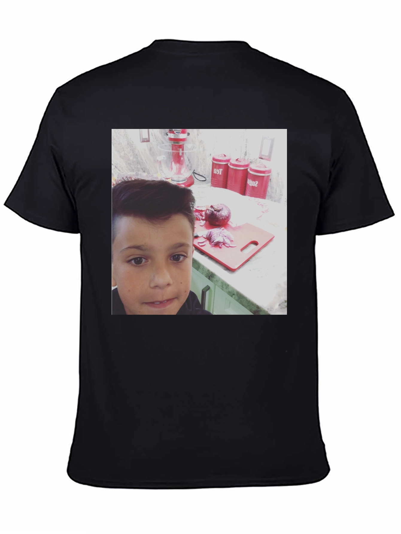 Graphic Tee - Boy with Kitchen Scene