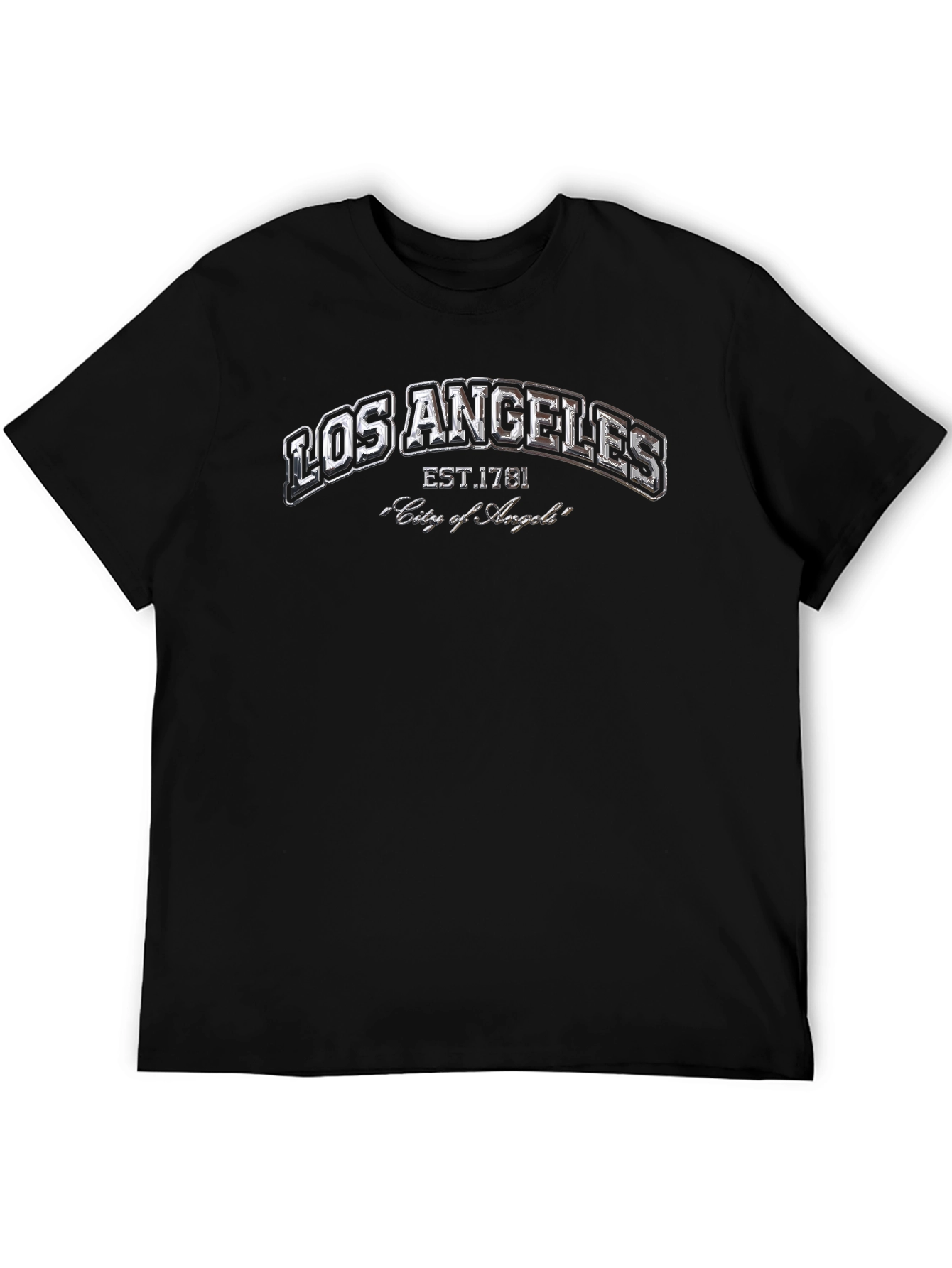 Los Angeles Est. 1781 City of Angels Black T-Shirt