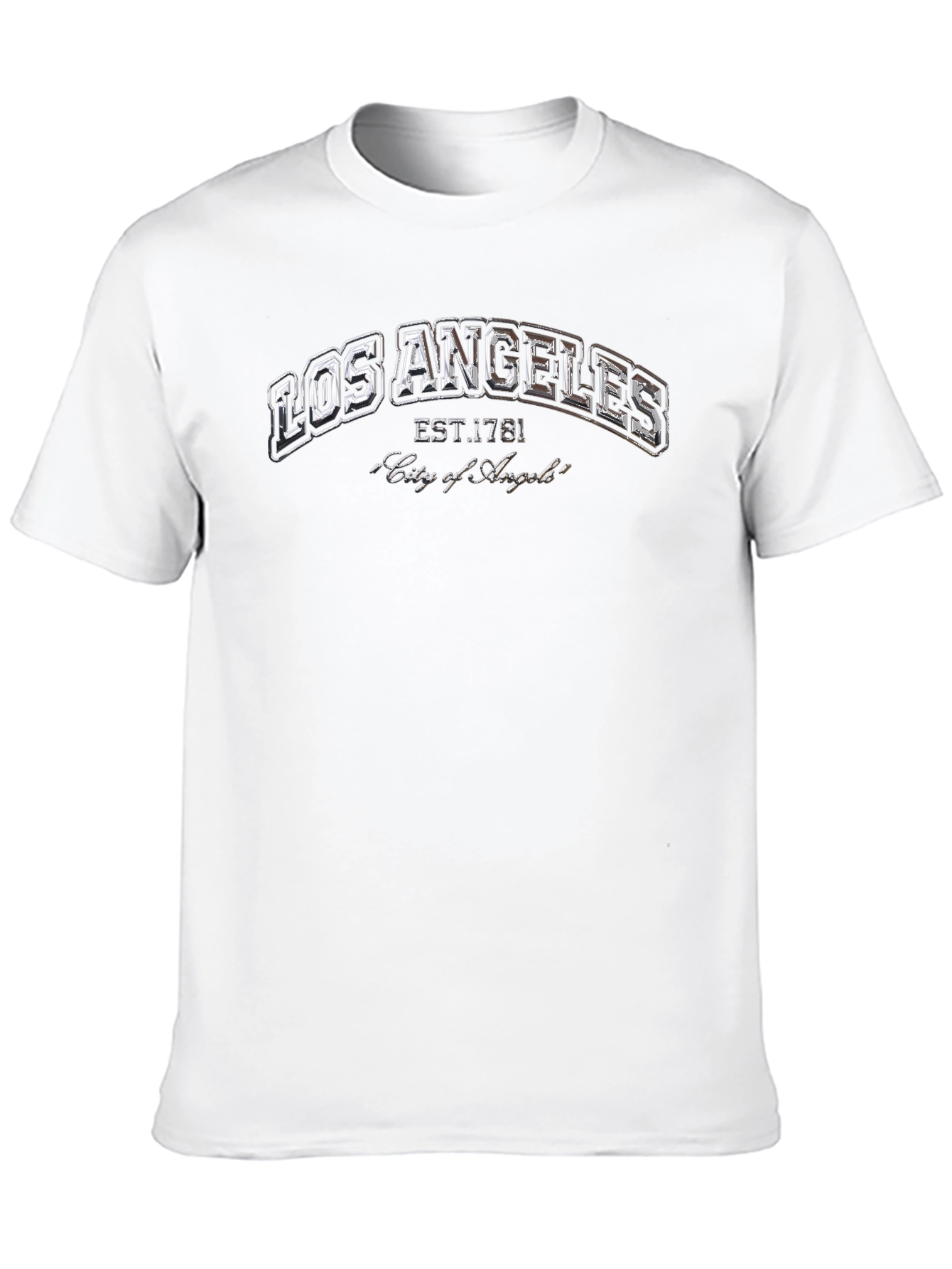 Los Angeles Est. 1781 City of Angels Black T-Shirt