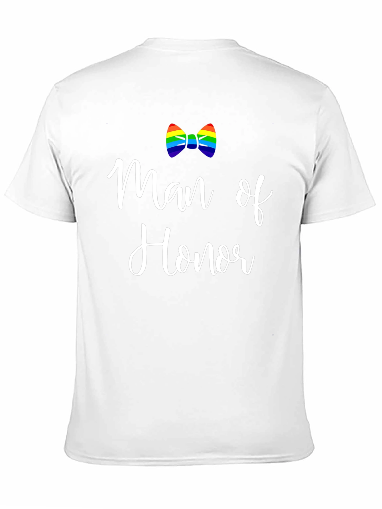 Man of Honor Rainbow Bowtie Graphic Tee