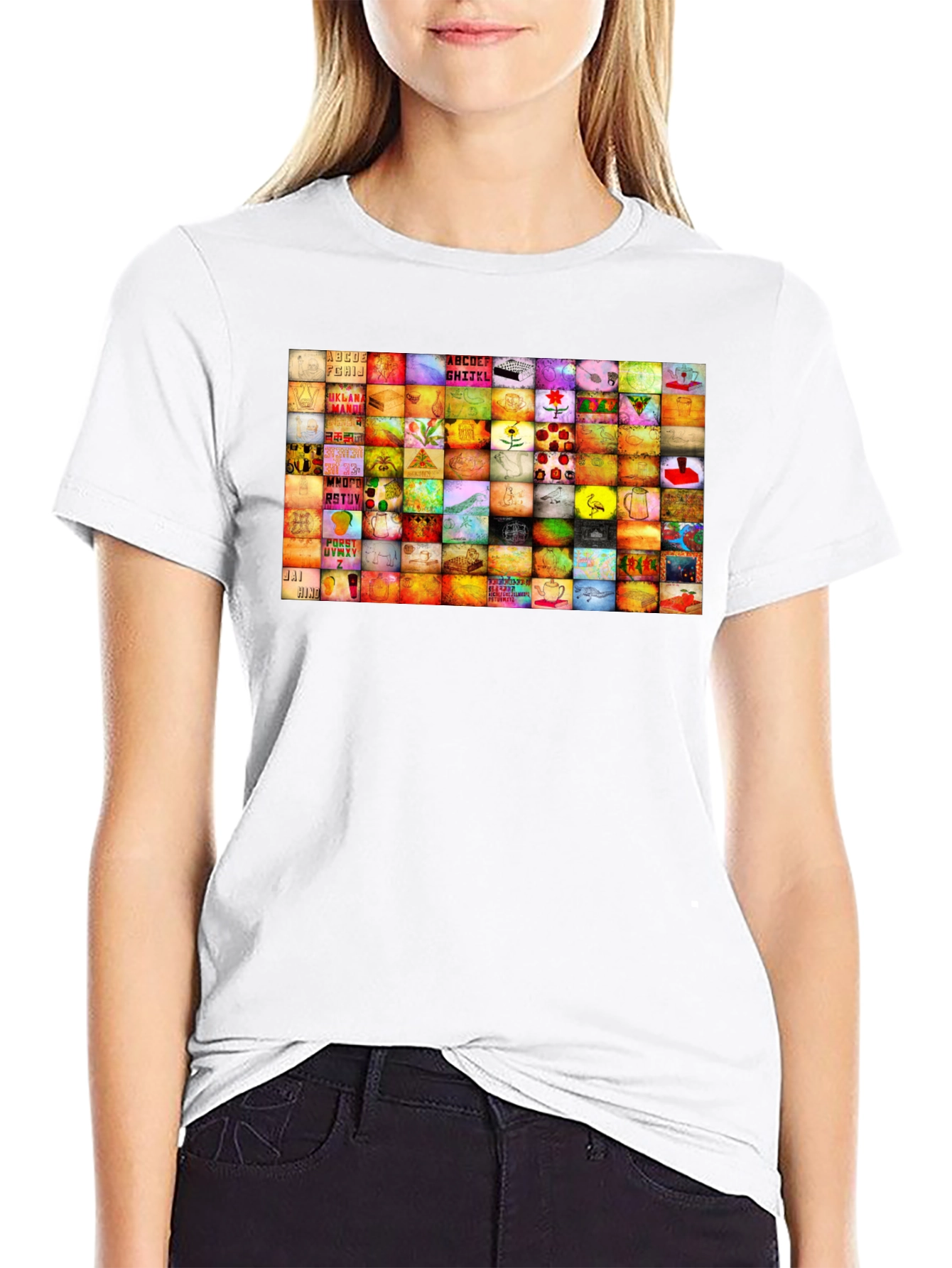 Spongebob Squarepants Collage Graphic T-Shirt