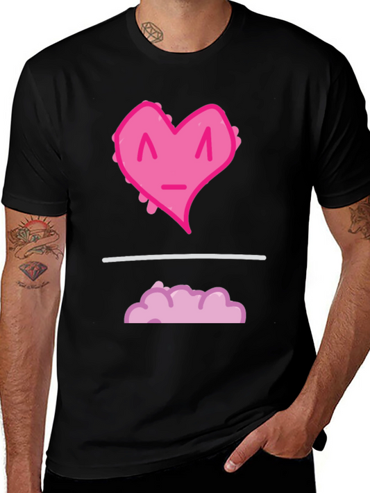 Heart Cloud Graphic Tee - Black
