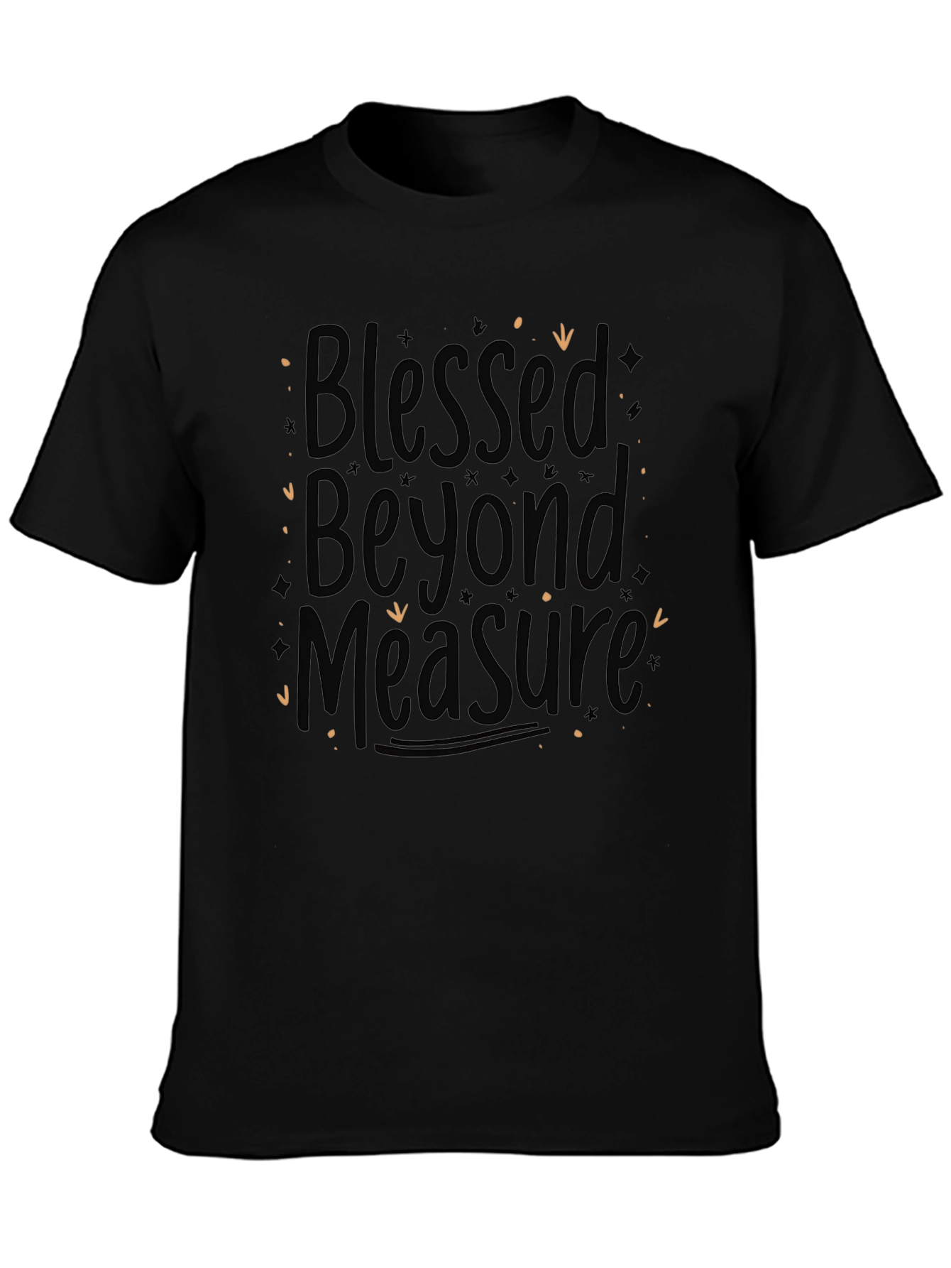 Blessed Beyond Measure Black Graphic Tee
