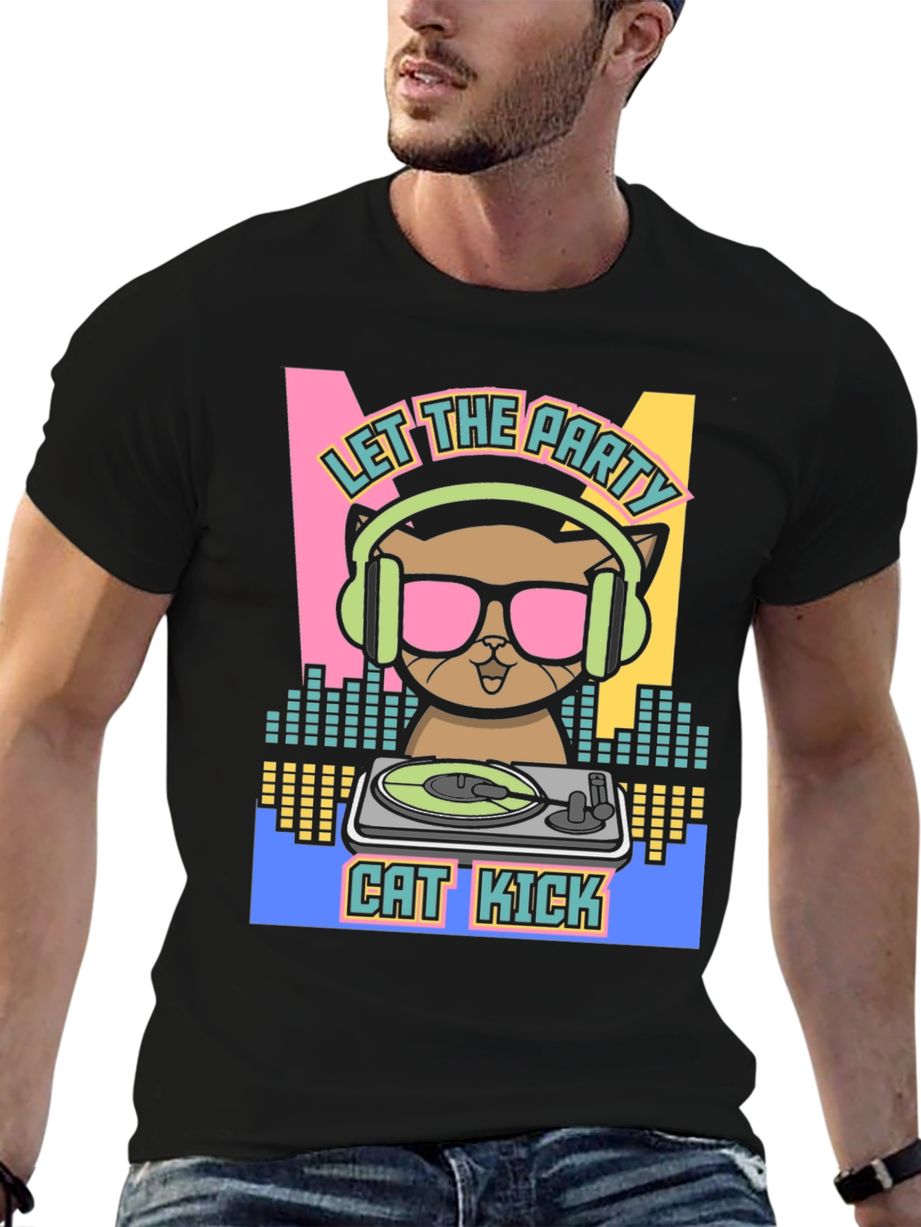 DJ Cat Kick T-Shirt