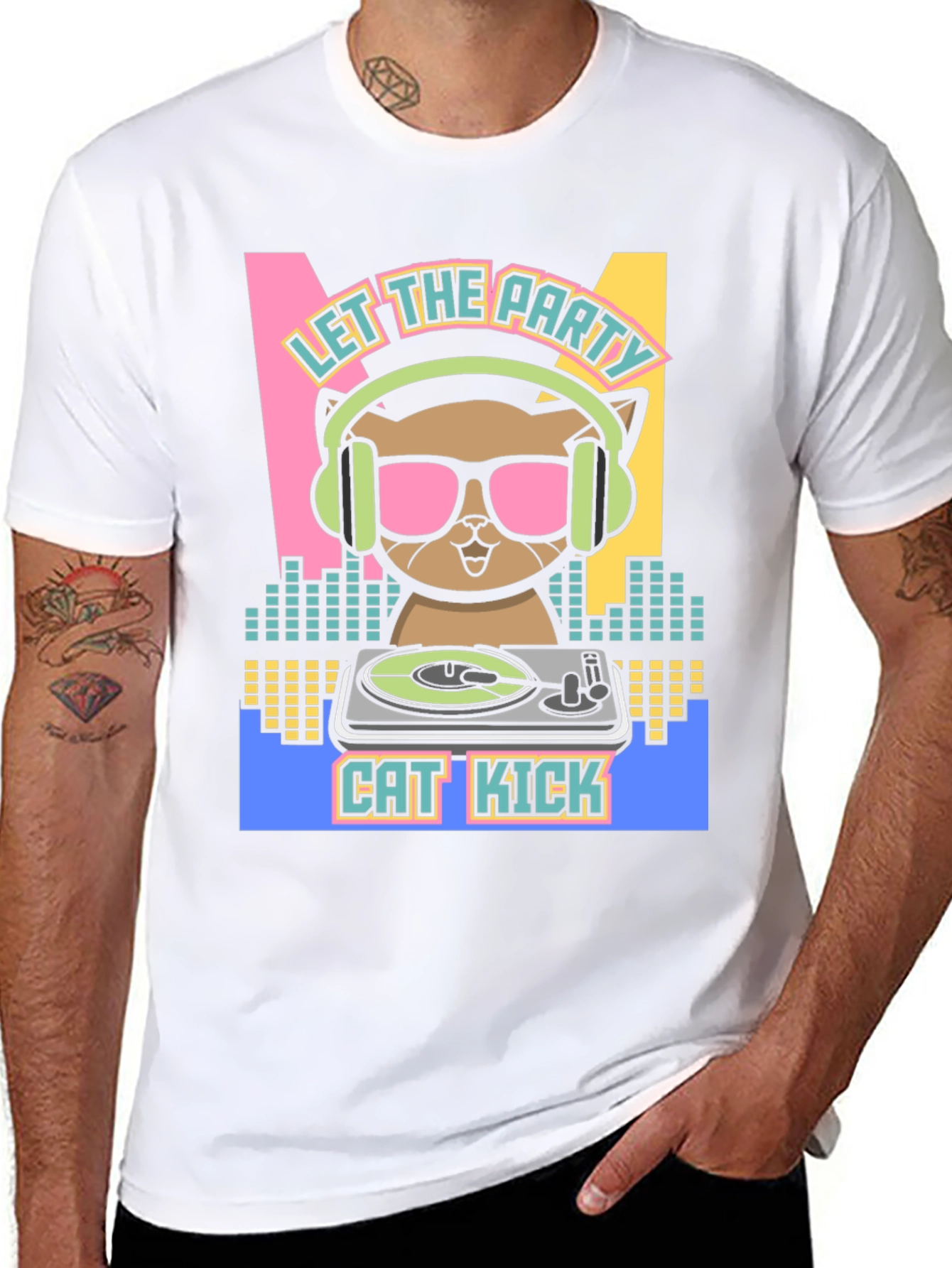DJ Cat Kick T-Shirt