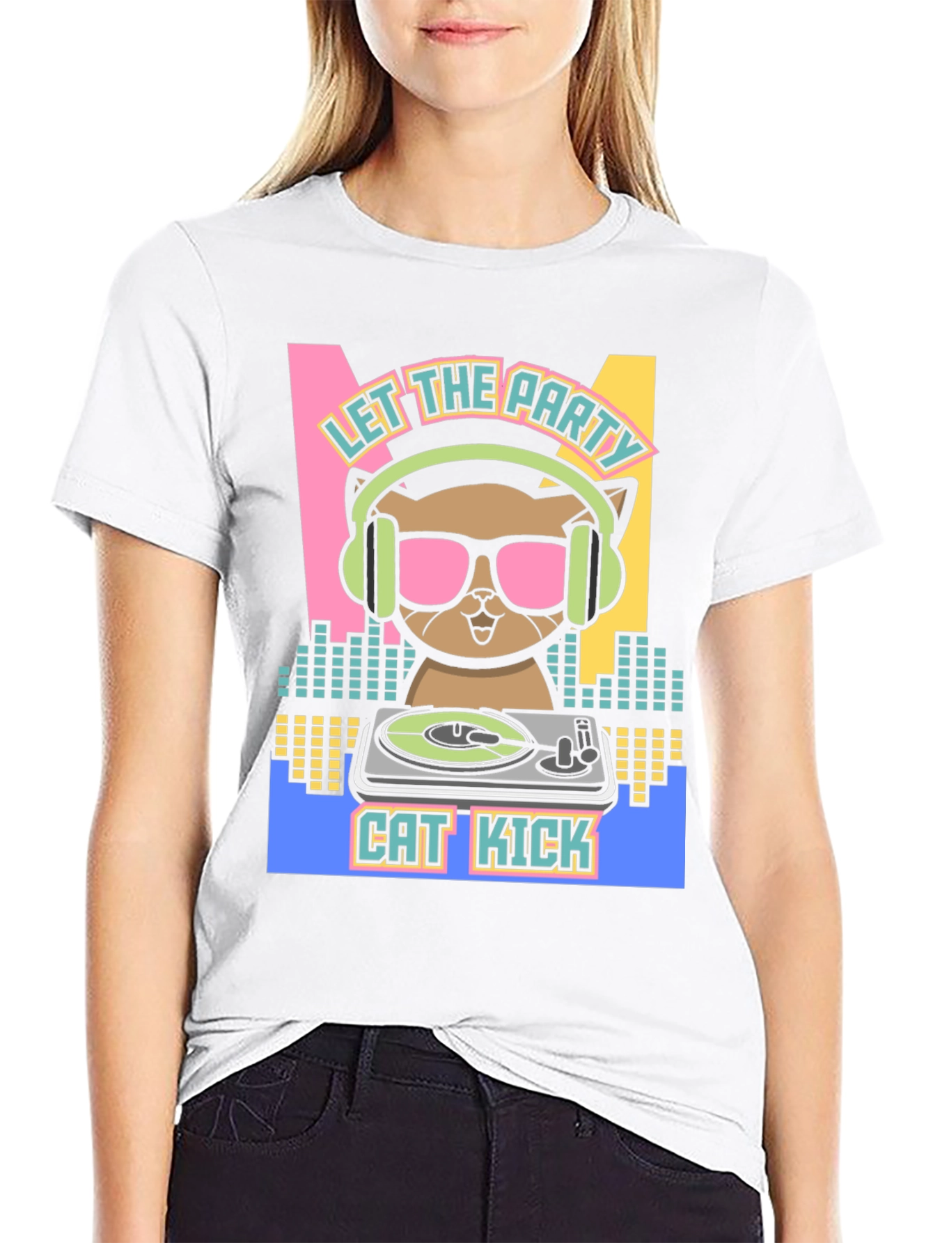 DJ Cat Kick T-Shirt