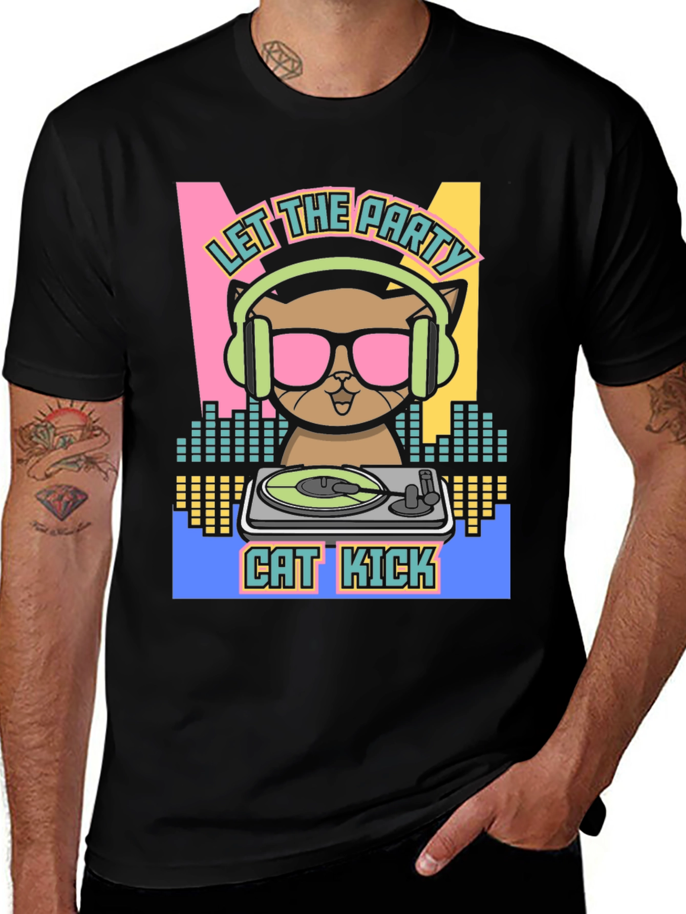 DJ Cat Kick T-Shirt