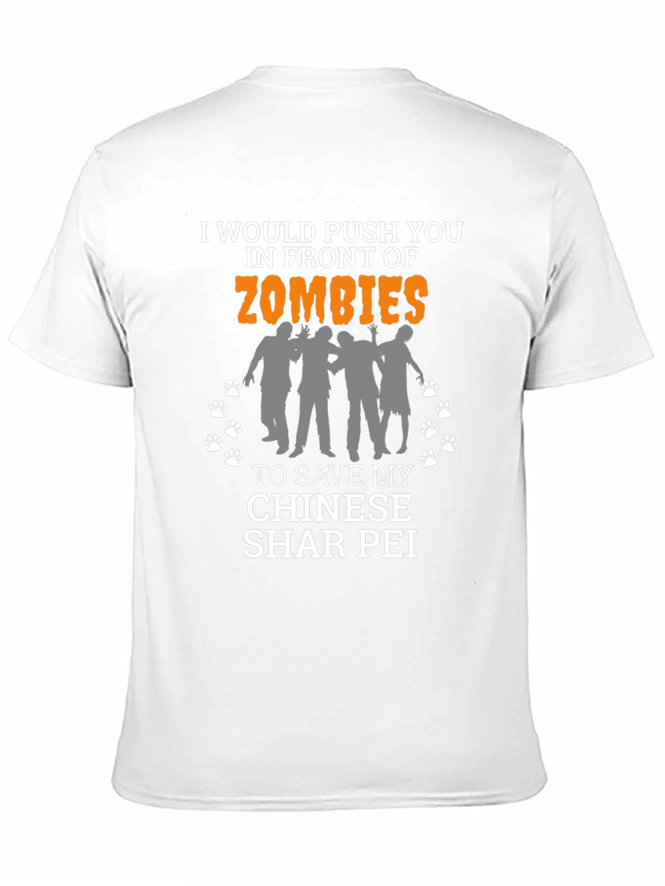 Funny Zombie Shar Pei T-Shirt