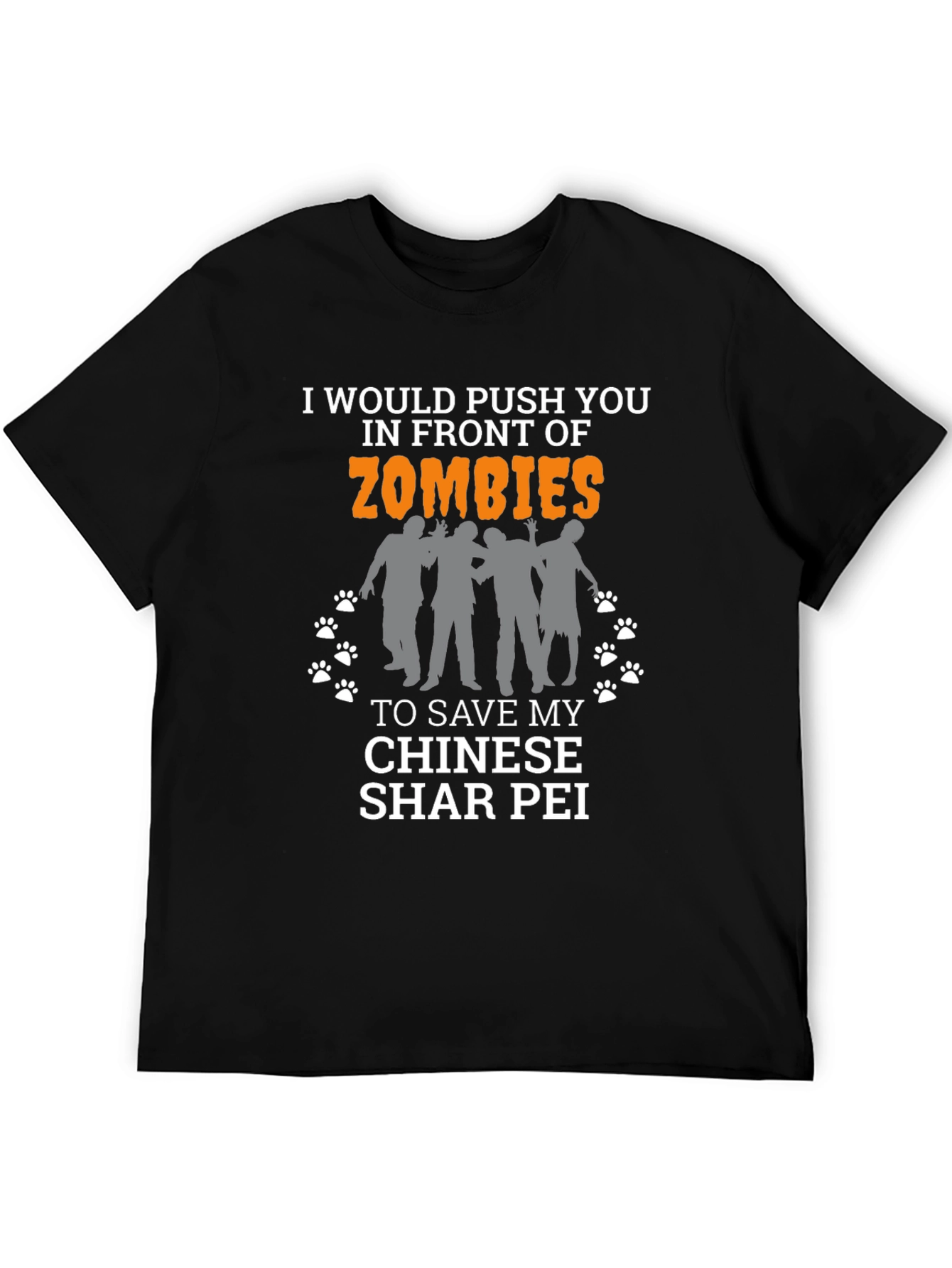 Funny Zombie Shar Pei T-Shirt