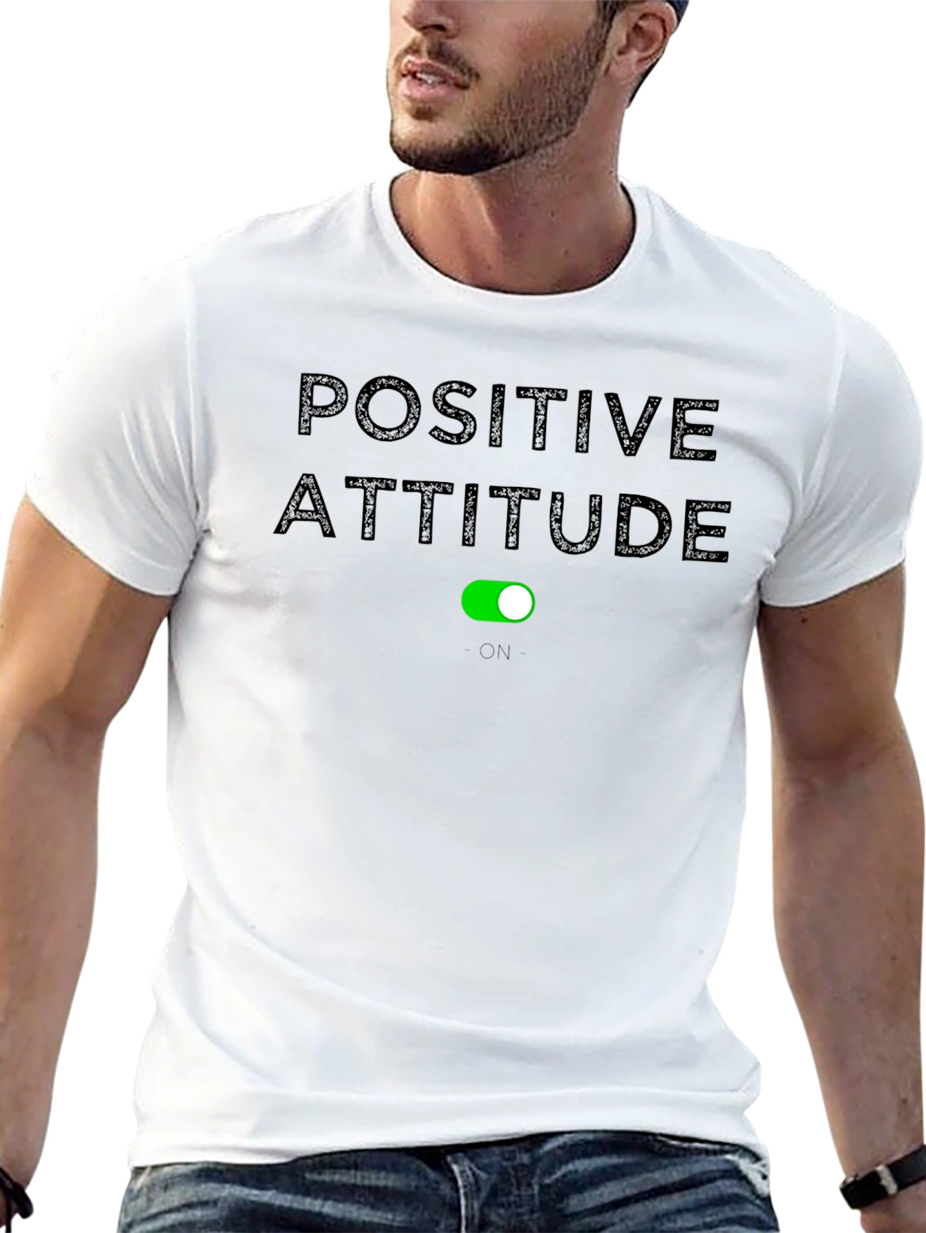 Positive Attitude On Graphic T-Shirt