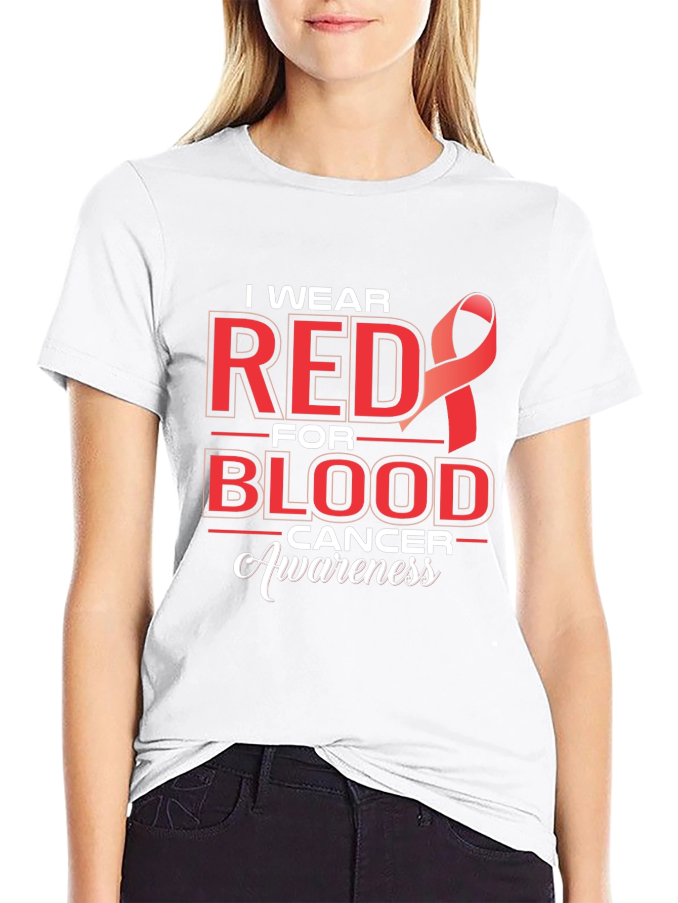 Red for Blood Cancer Awareness T-Shirt