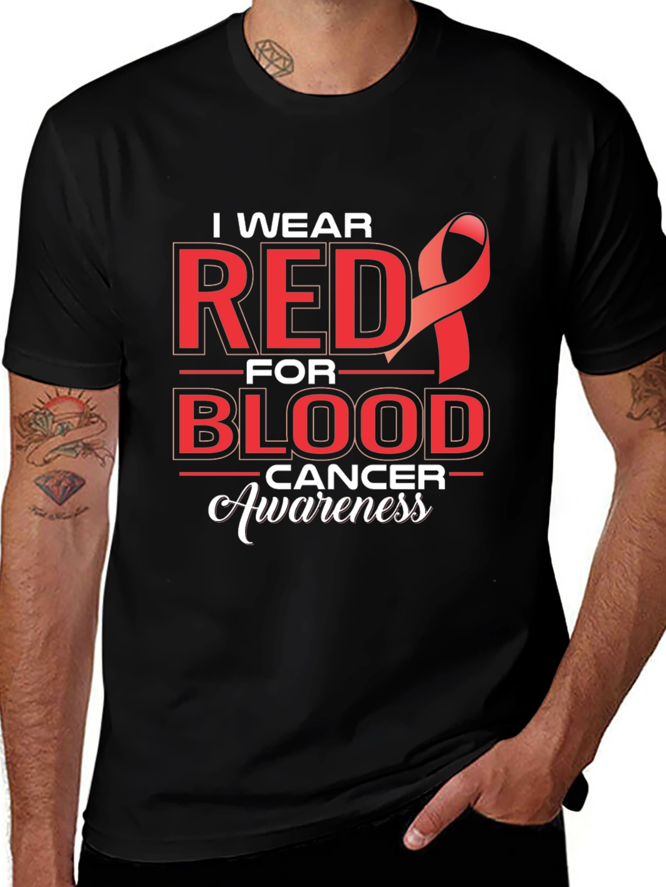 Red for Blood Cancer Awareness T-Shirt