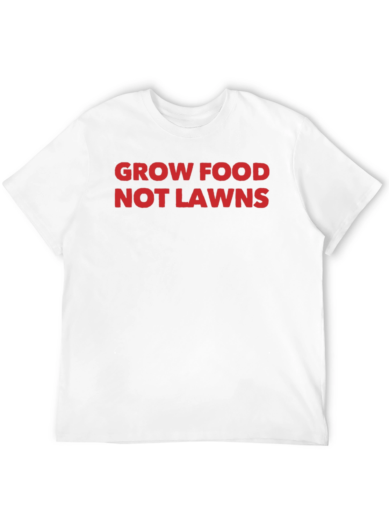 Grow Food Not Lawns T-Shirt - Black