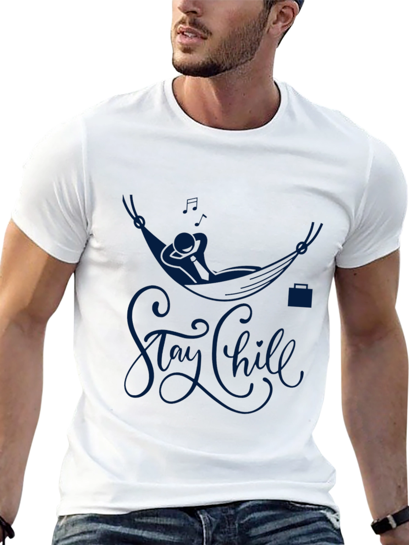 Stay Chill Graphic Tee - Mens Casual T-Shirt
